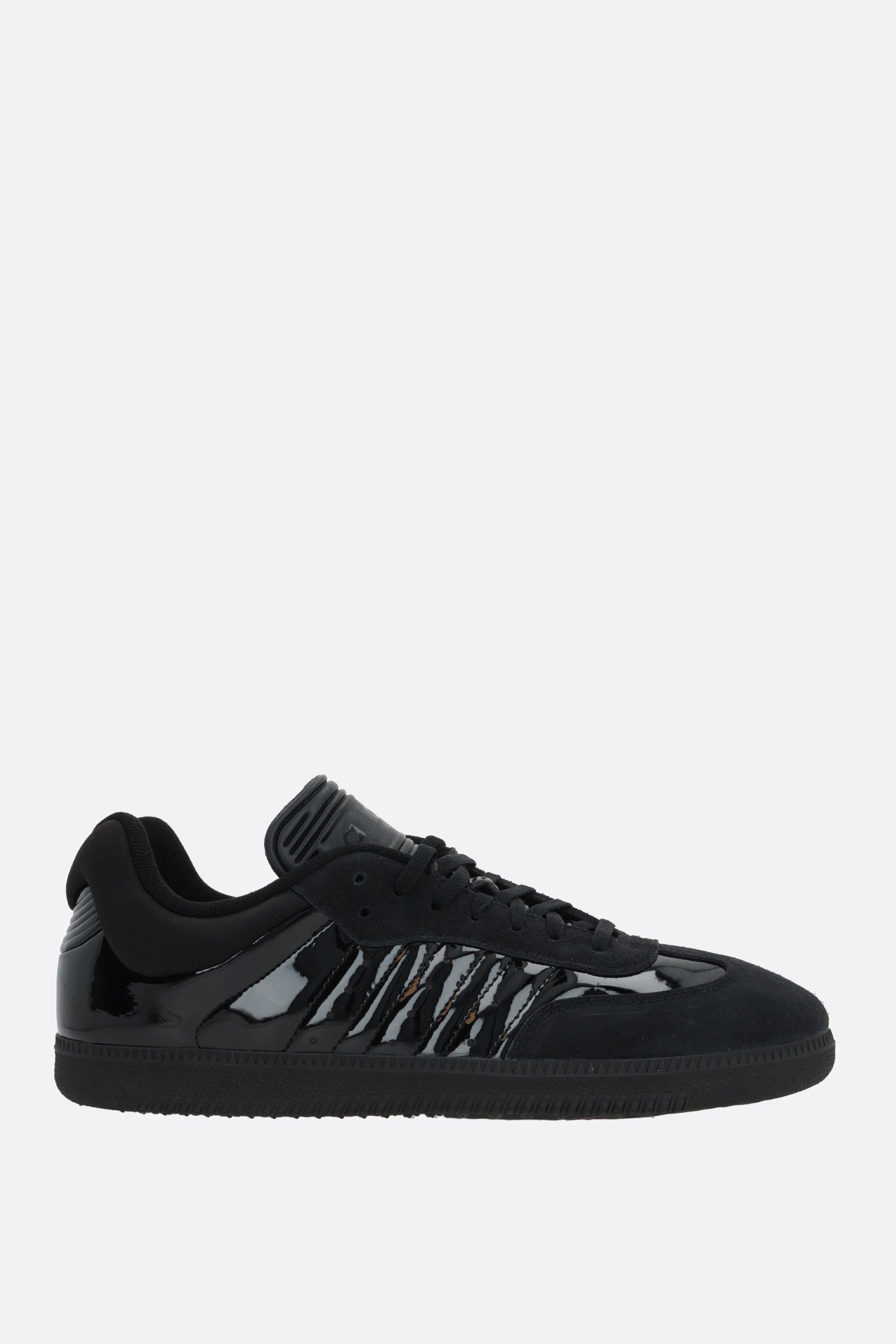 Samba Dingyun Zhang suede and patent leather sneakers