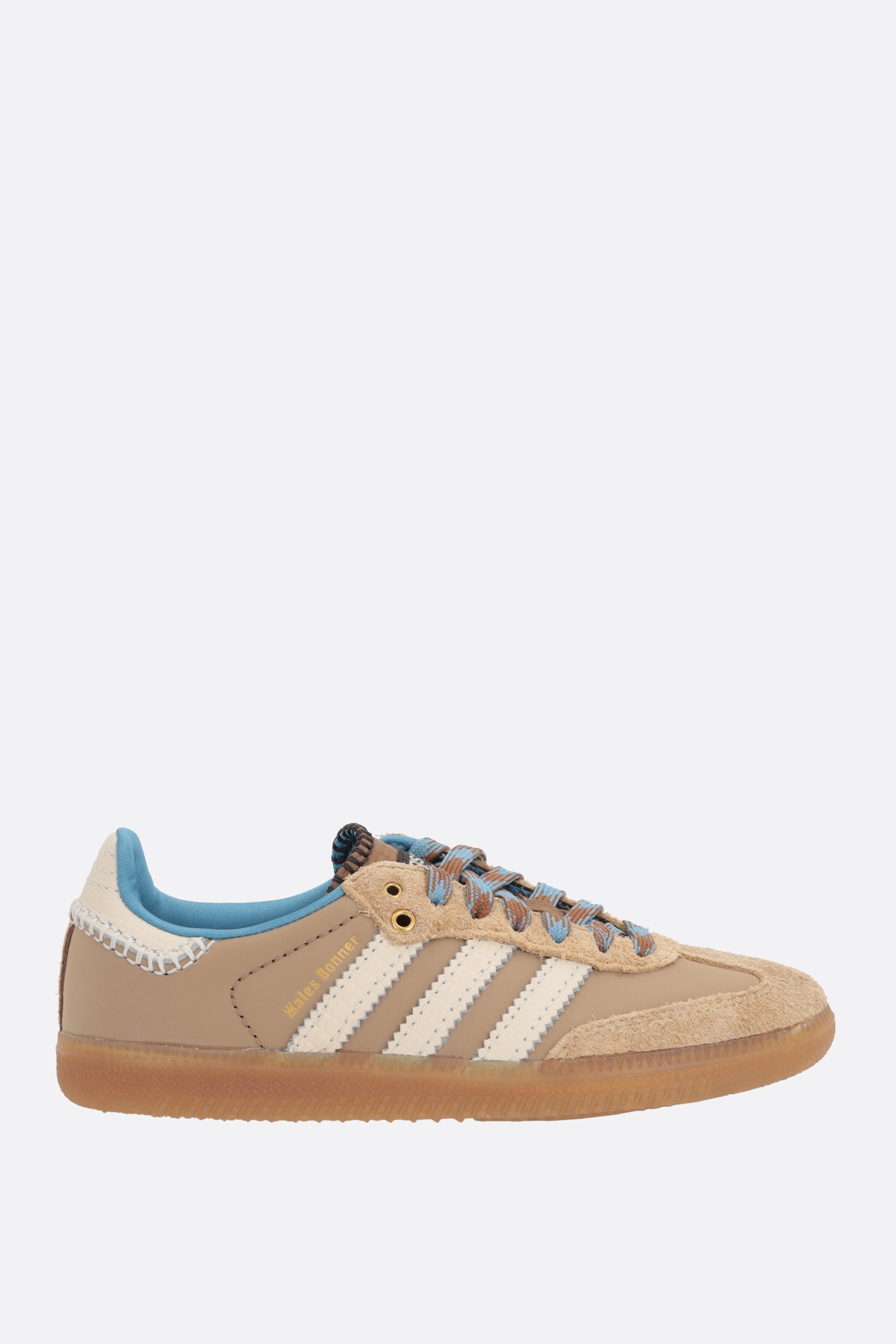 WB Samba nylon and suede sneakers