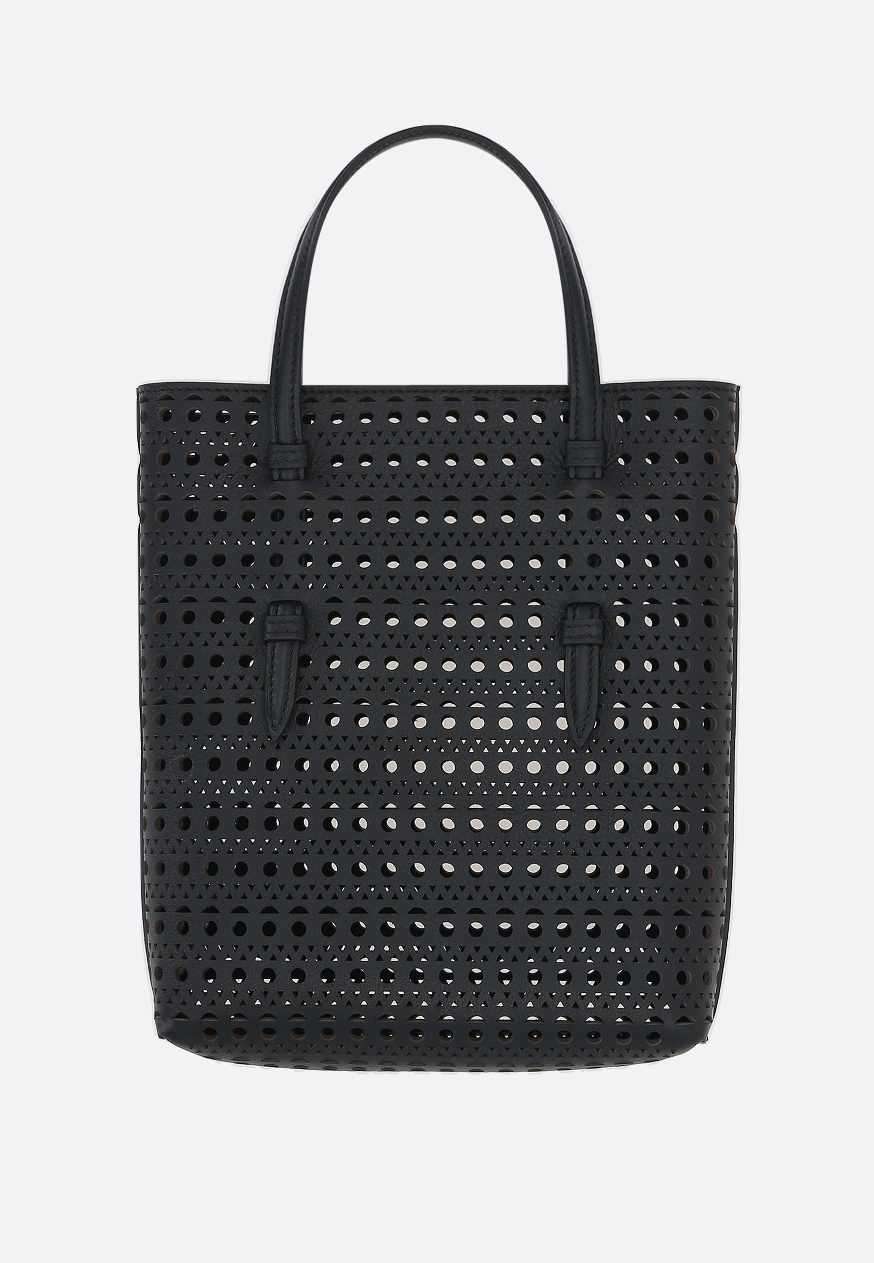 Mina NS laser-cut leather tote bag