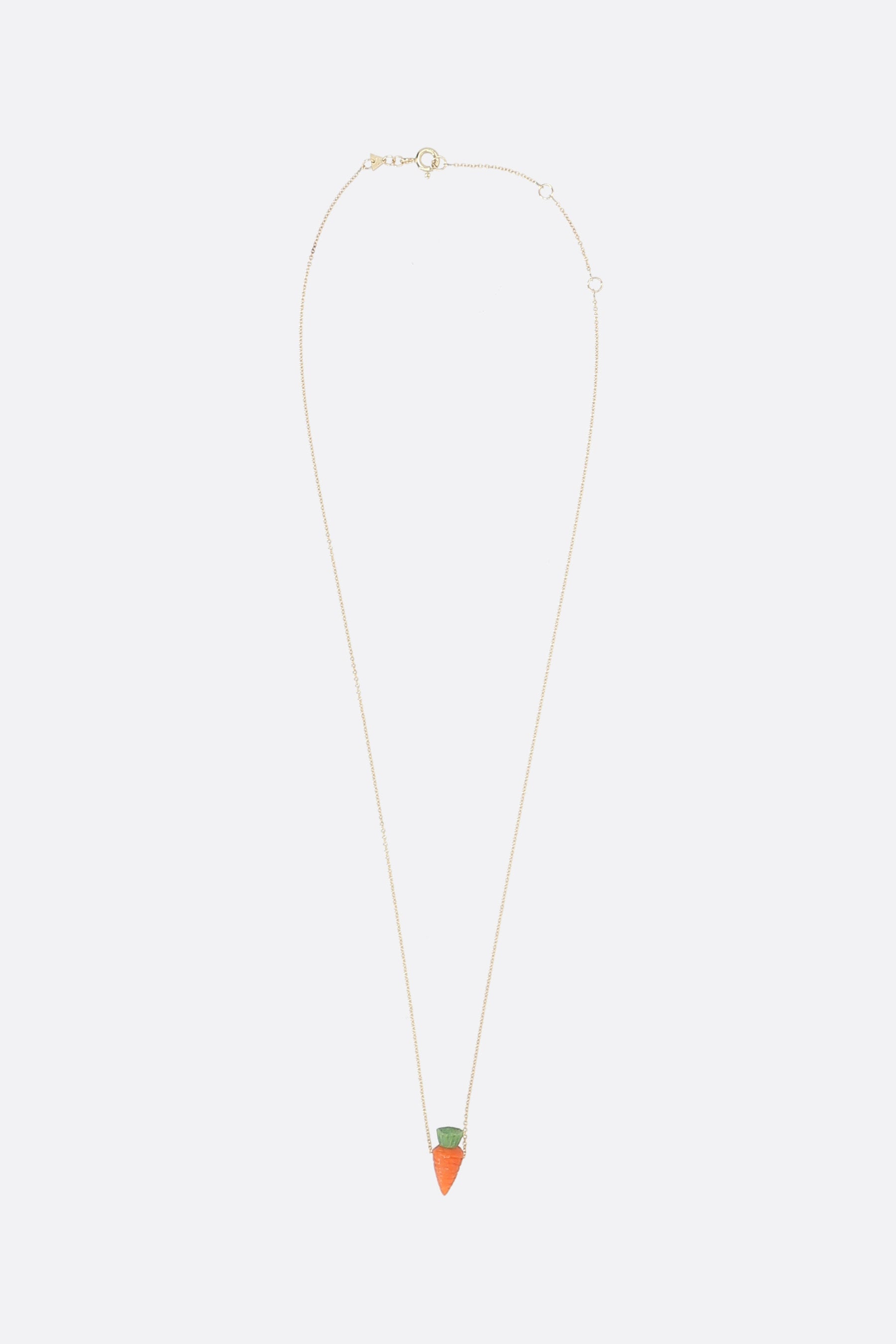 Carrot yellow gold necklace