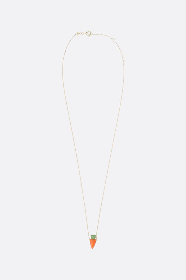 Carrot yellow gold necklace