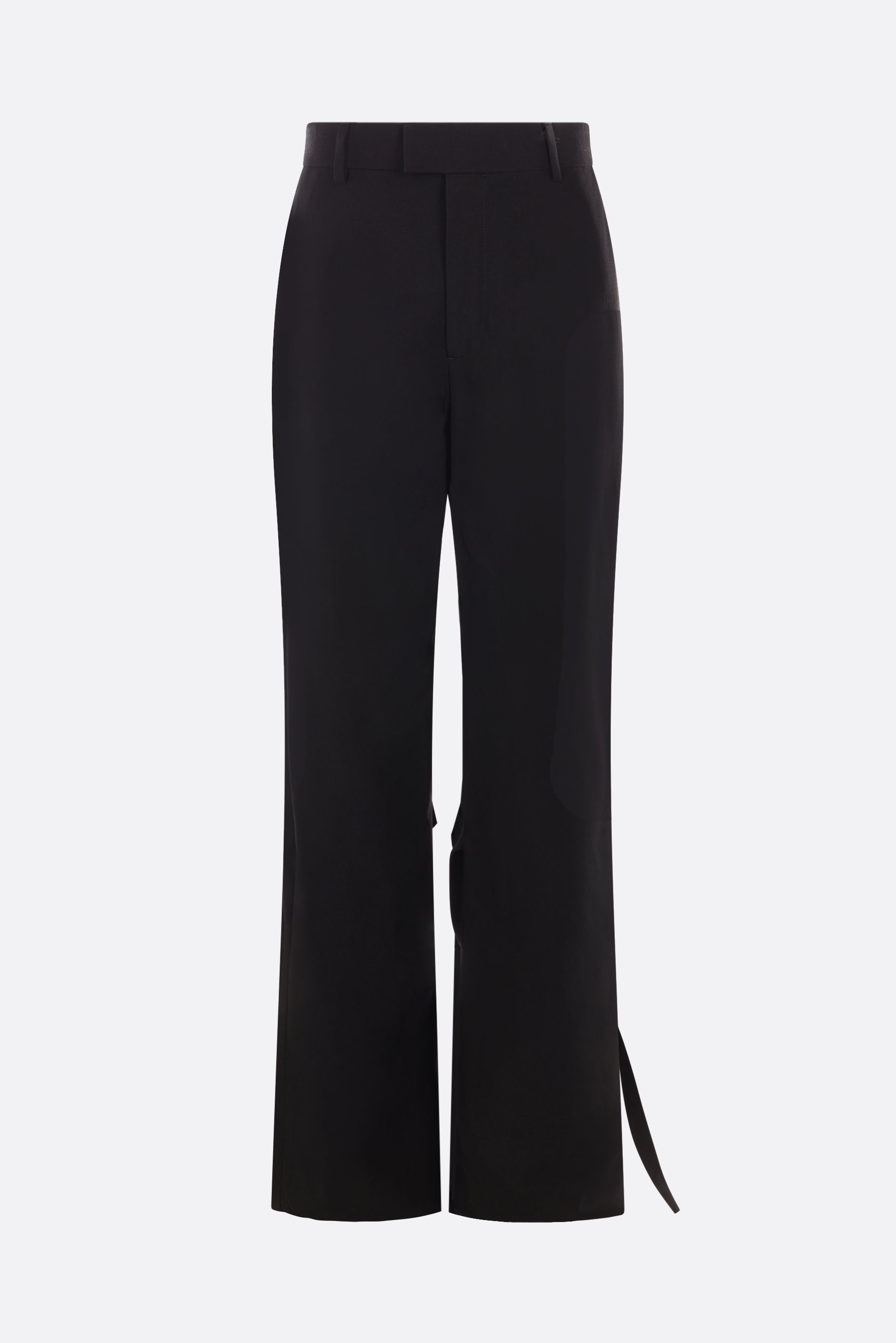 Aude viscose and silk relaxed-fit pants