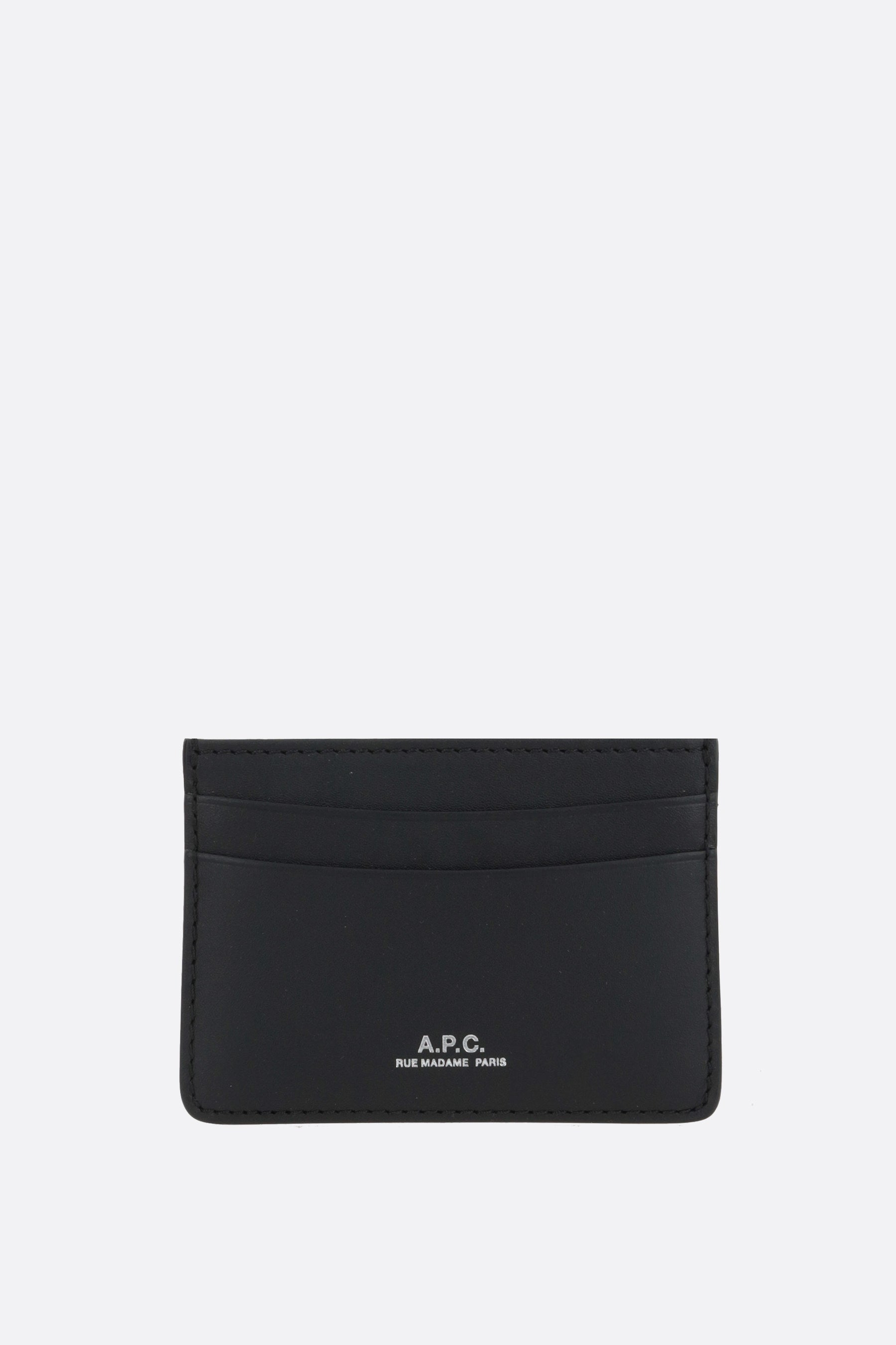 Andre smooth leather card case