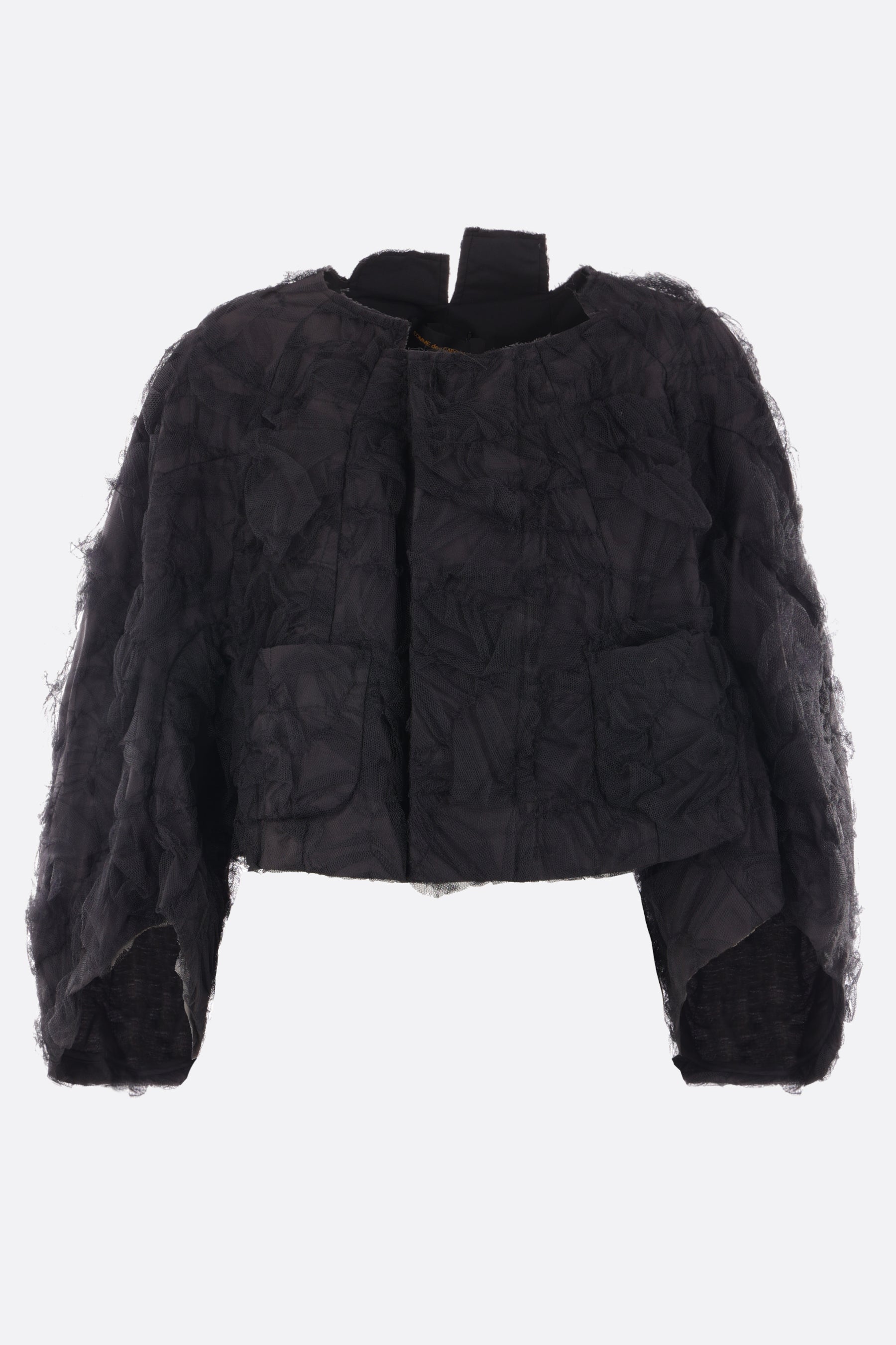 bomber cropped in tulle