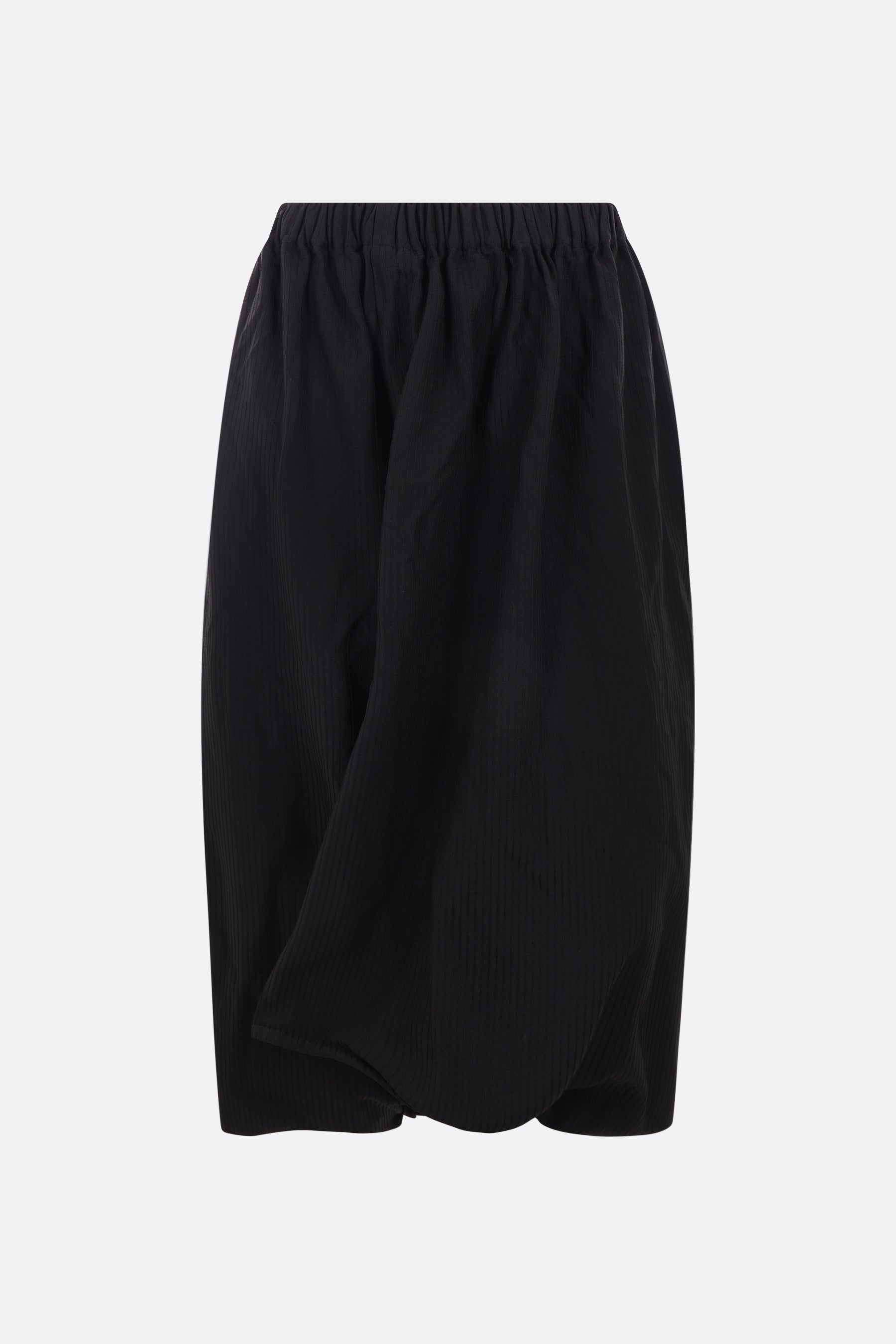 ribbed technical knit cropped pants-skirt