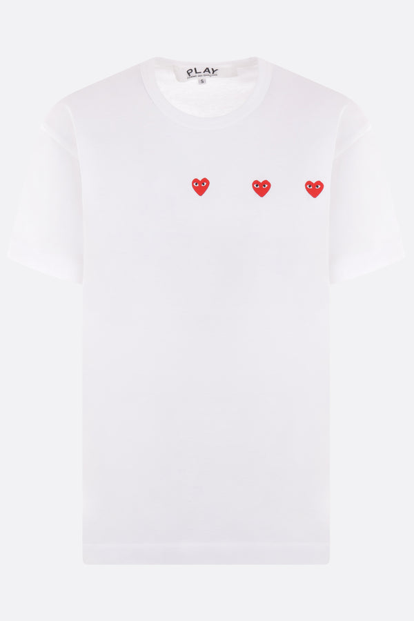 Heart logo print cotton t-shirt