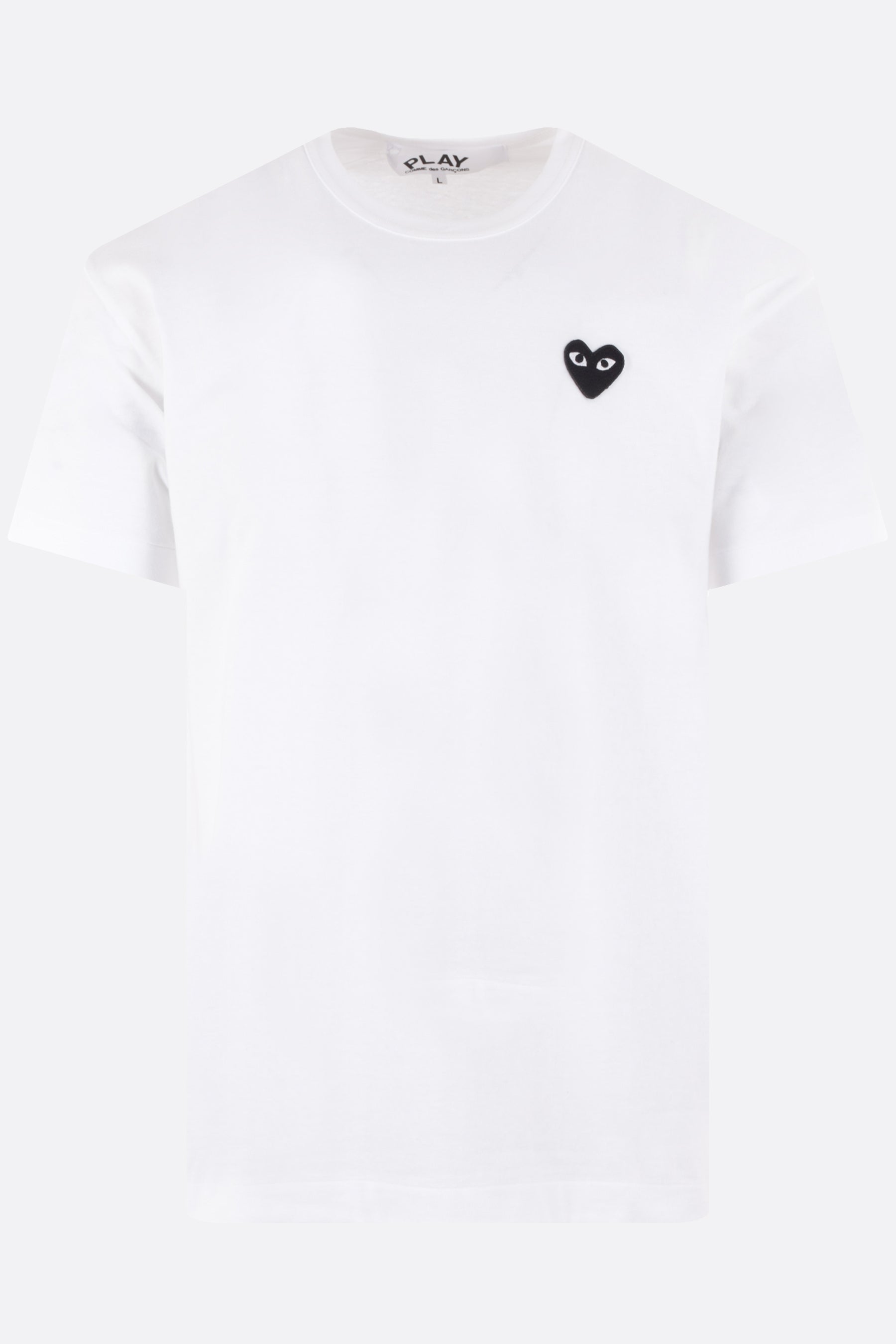 t-shirt in cotone in cotone patch logo Heart