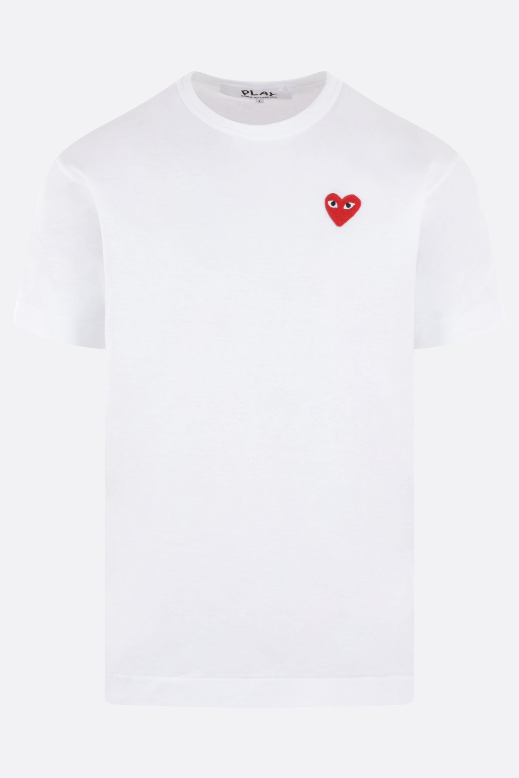 t-shirt in cotone in cotone patch logo Heart