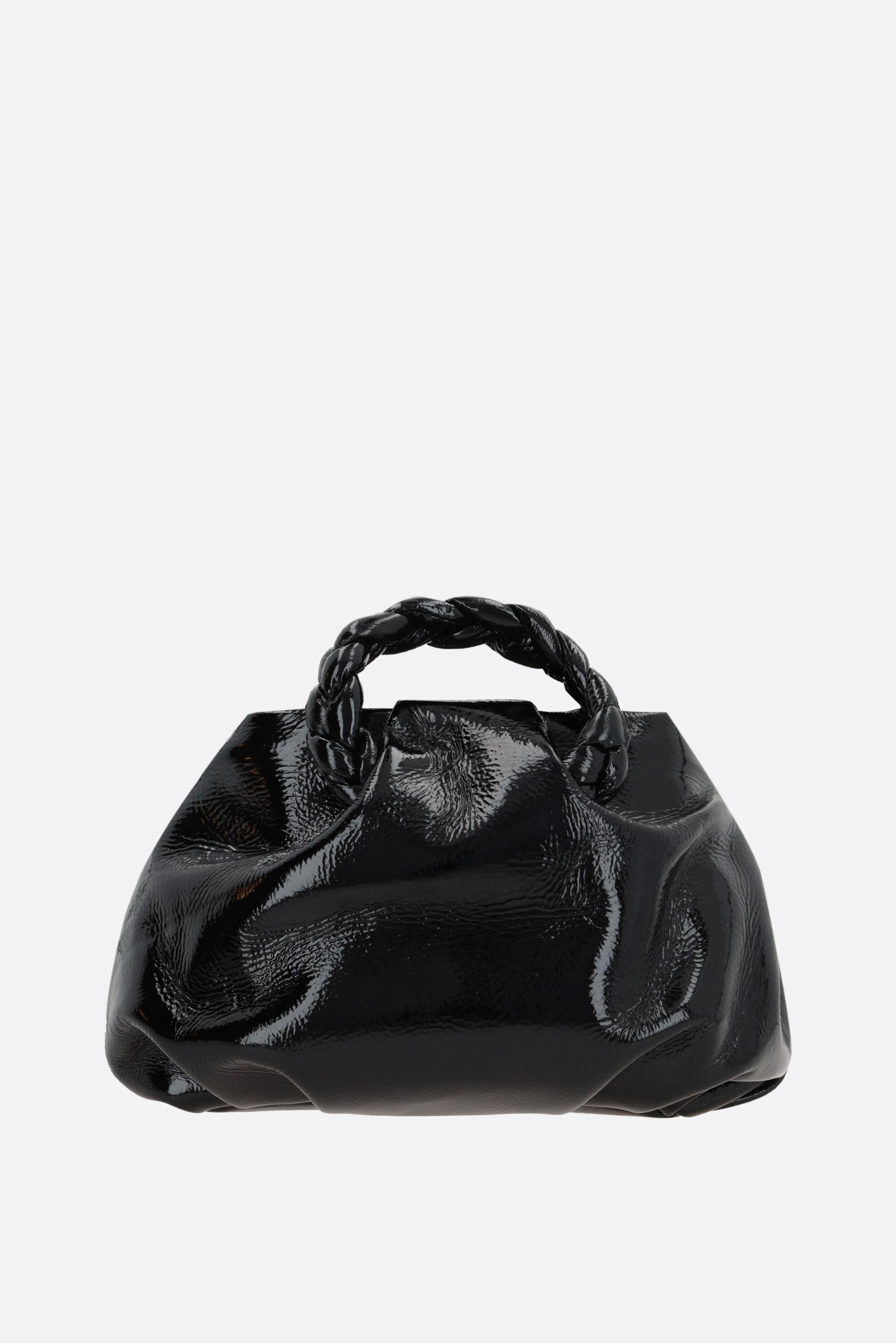 Bombon crinkled leather handbag