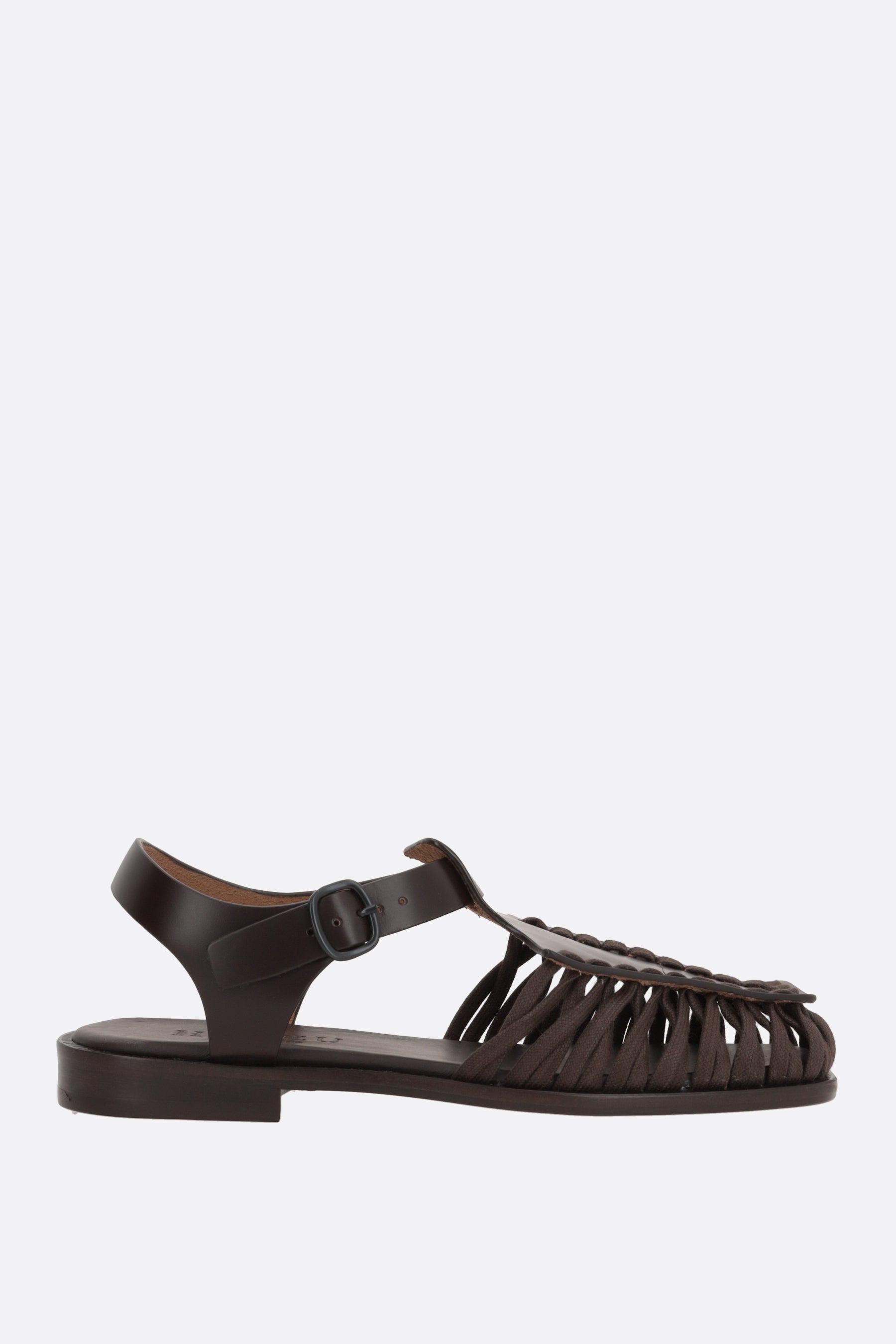Alaro smooth leather flat sandals