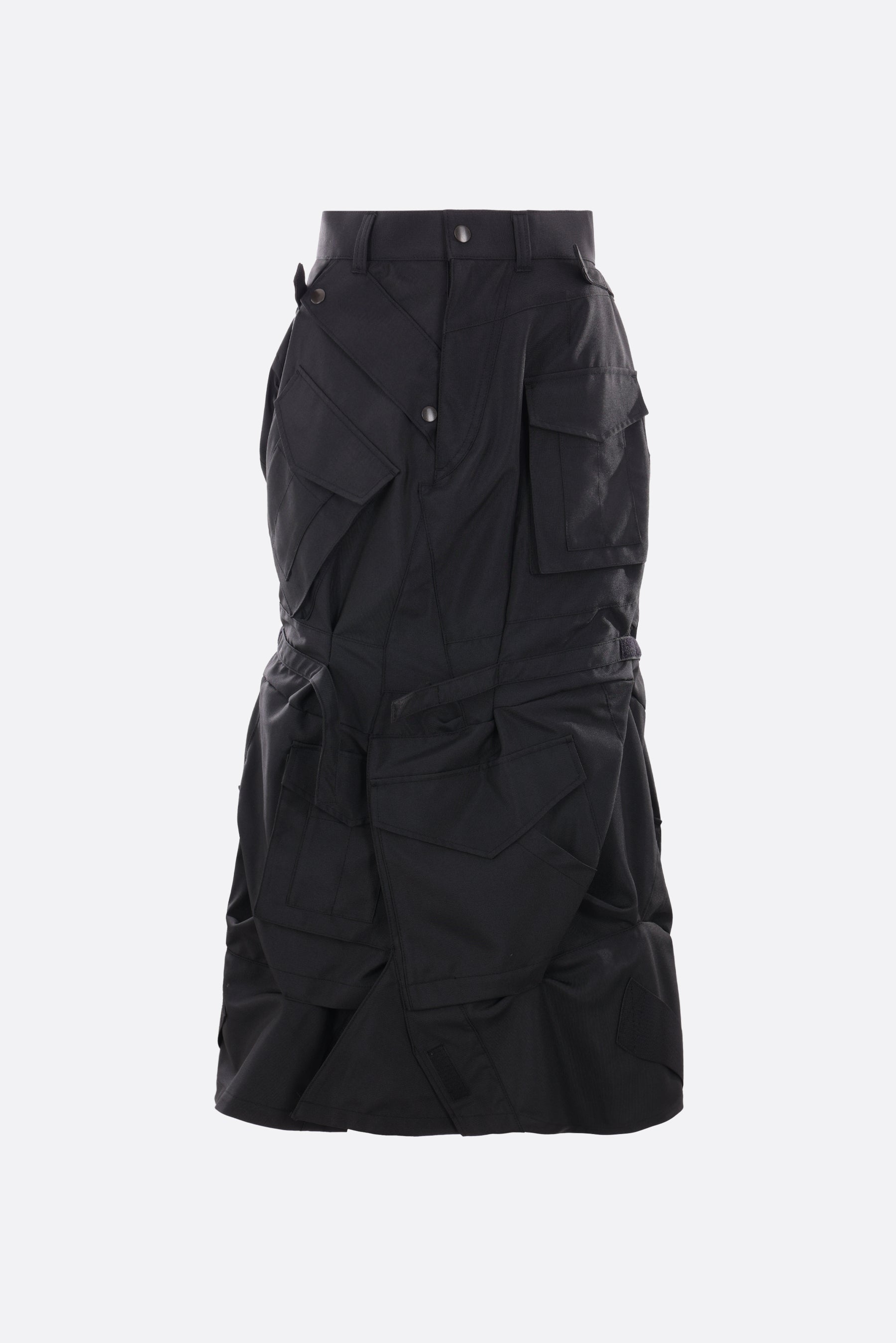 nylon skirt with pockets