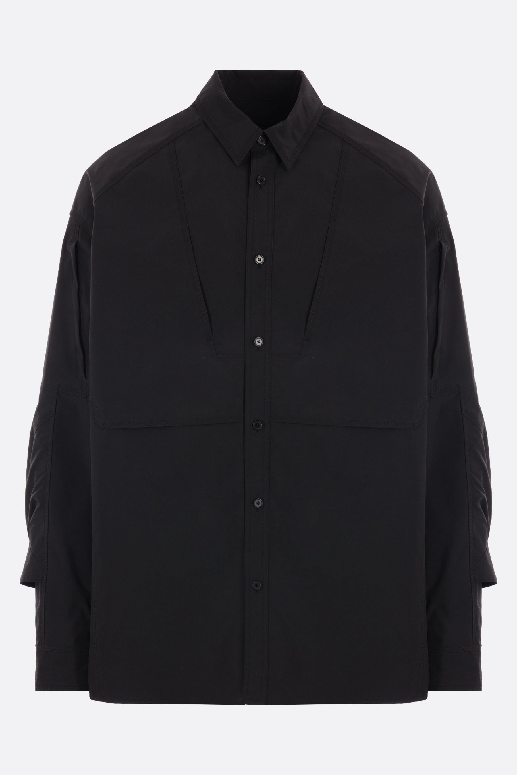 giacca-camicia oversize in nylon
