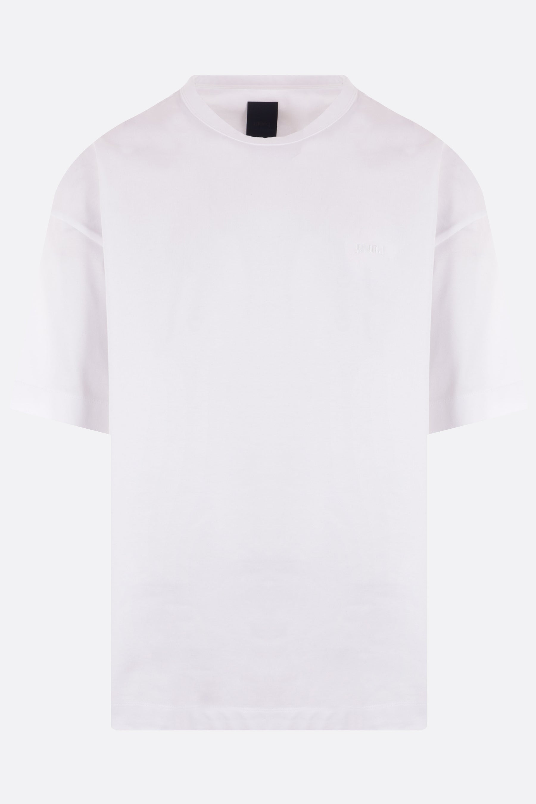 t-shirt oversize in cotone ricamo logo