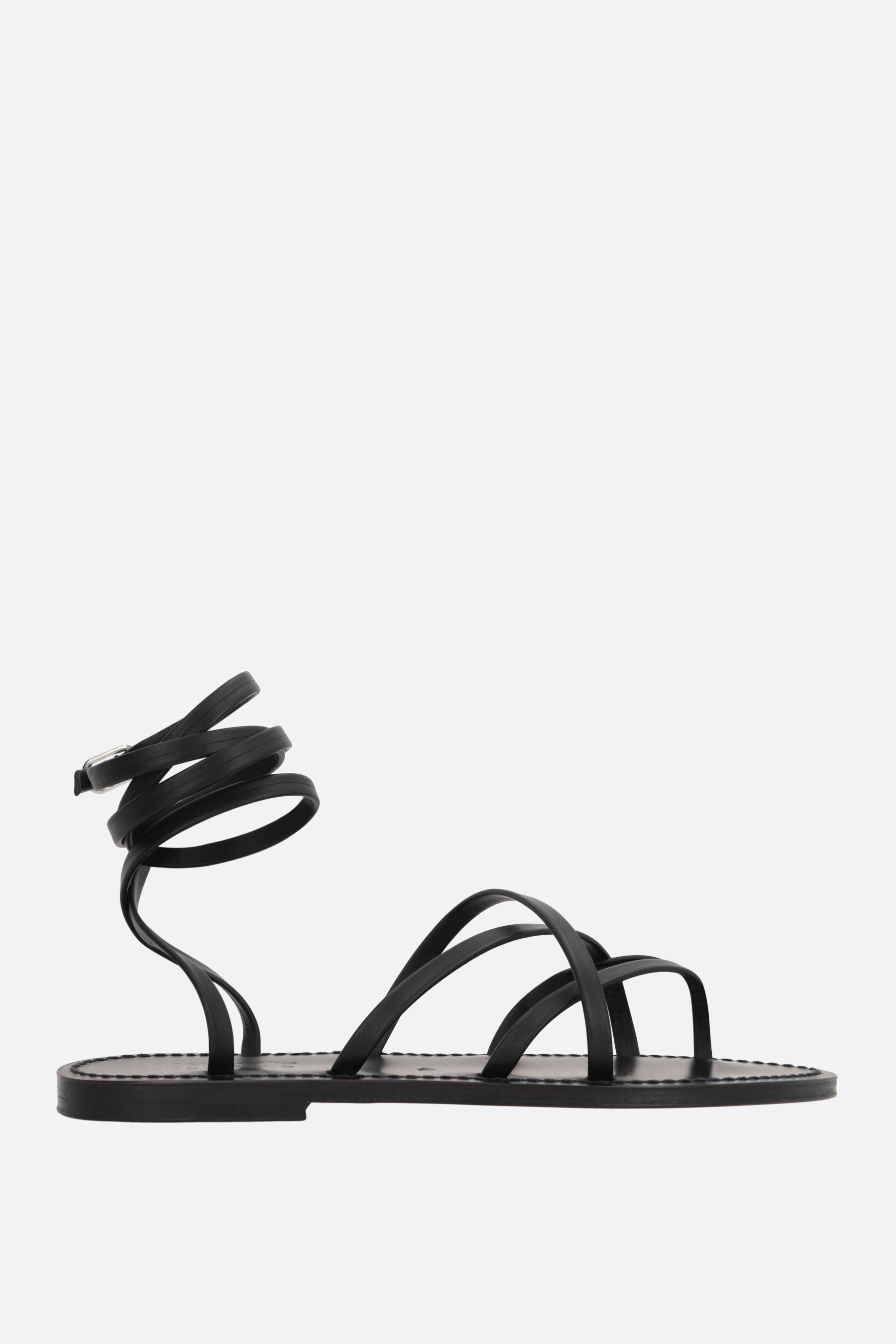 Zenobie smooth leather thong sandals