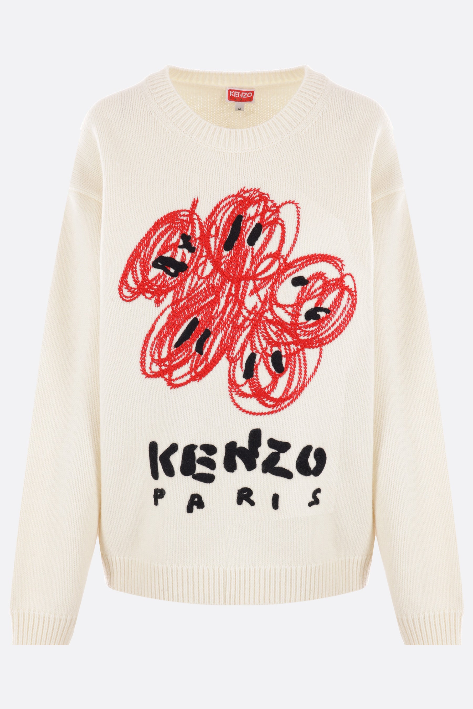Kenzo Drawn Varsity wool pullover