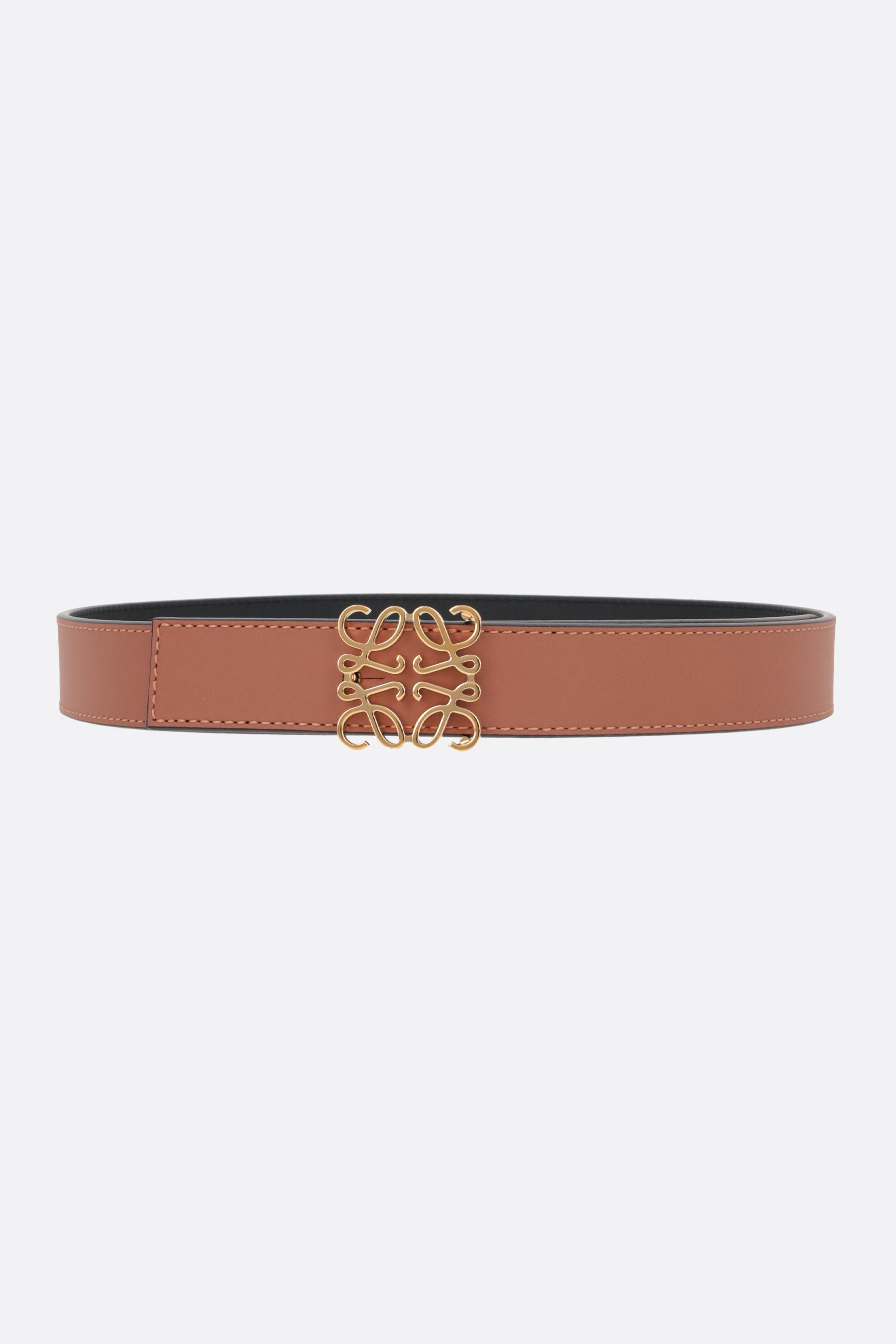 Anagram smooth leather reversible belt