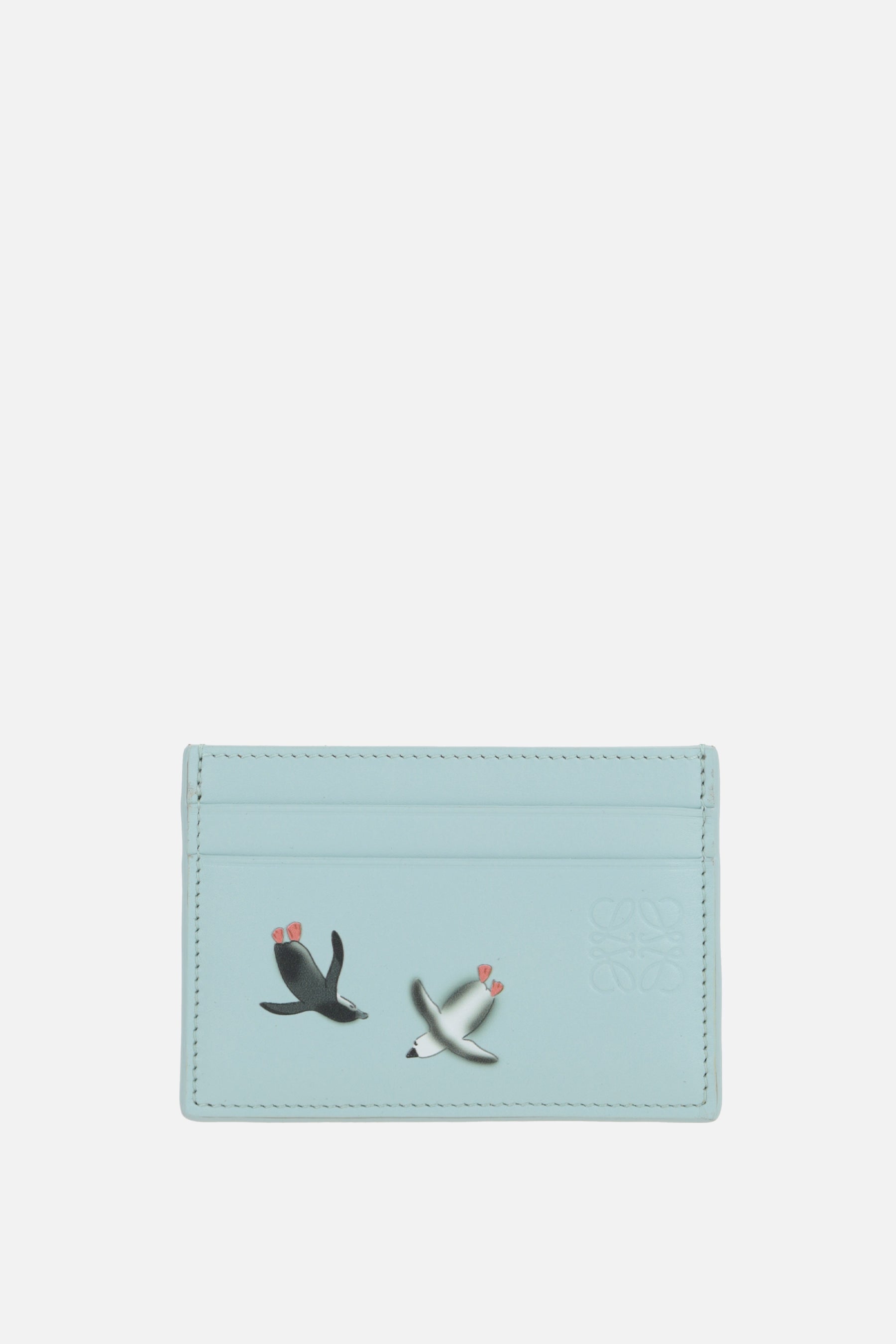 Penguin smooth leather card case