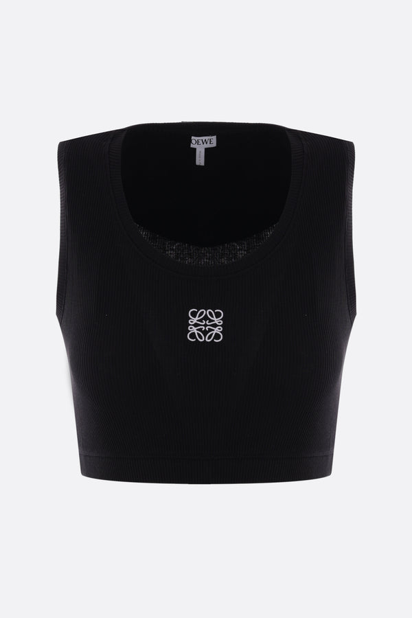 Anagram jersey cropped tank top