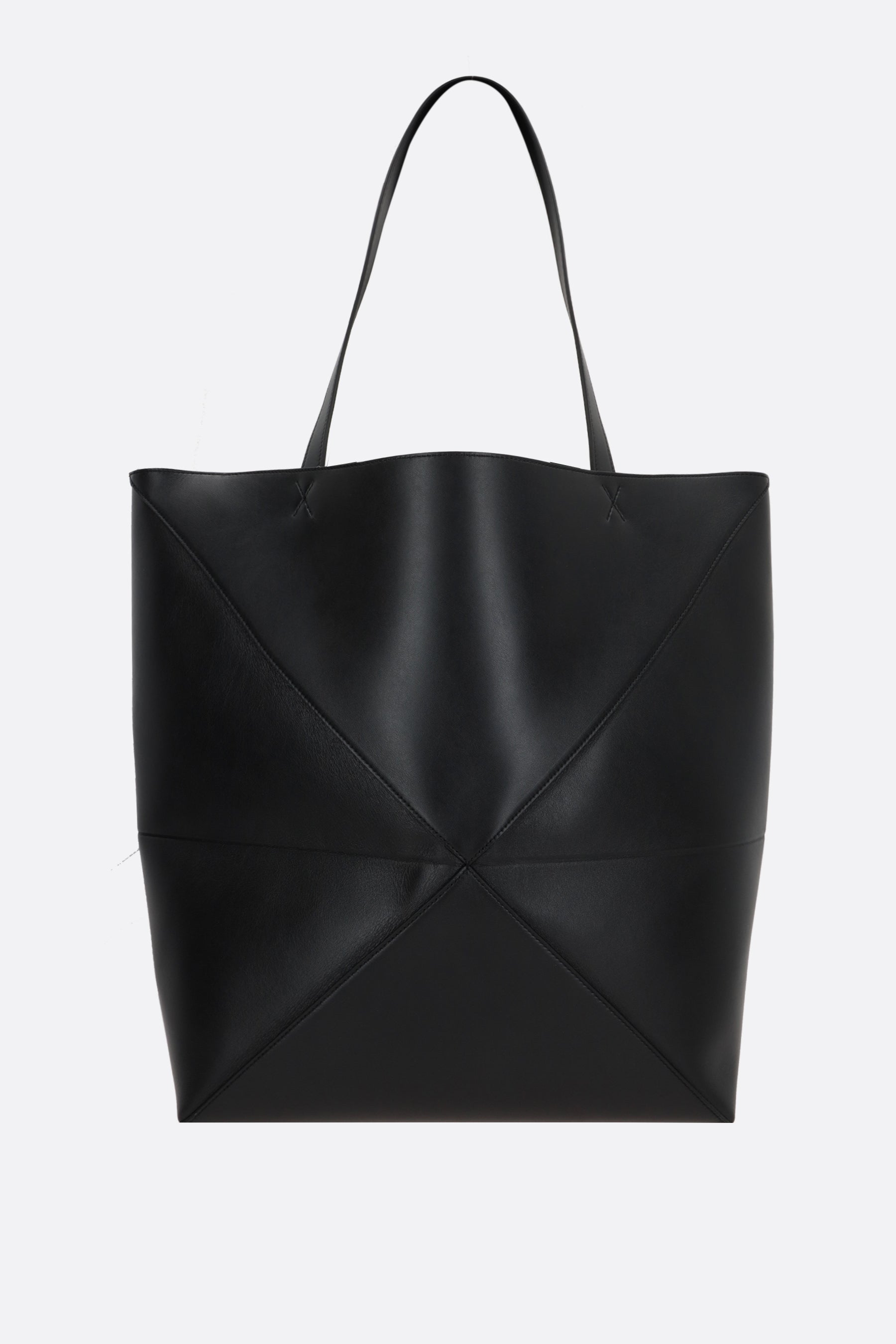 Puzzle Fold large smooth leather tote bag – 10corsocomo