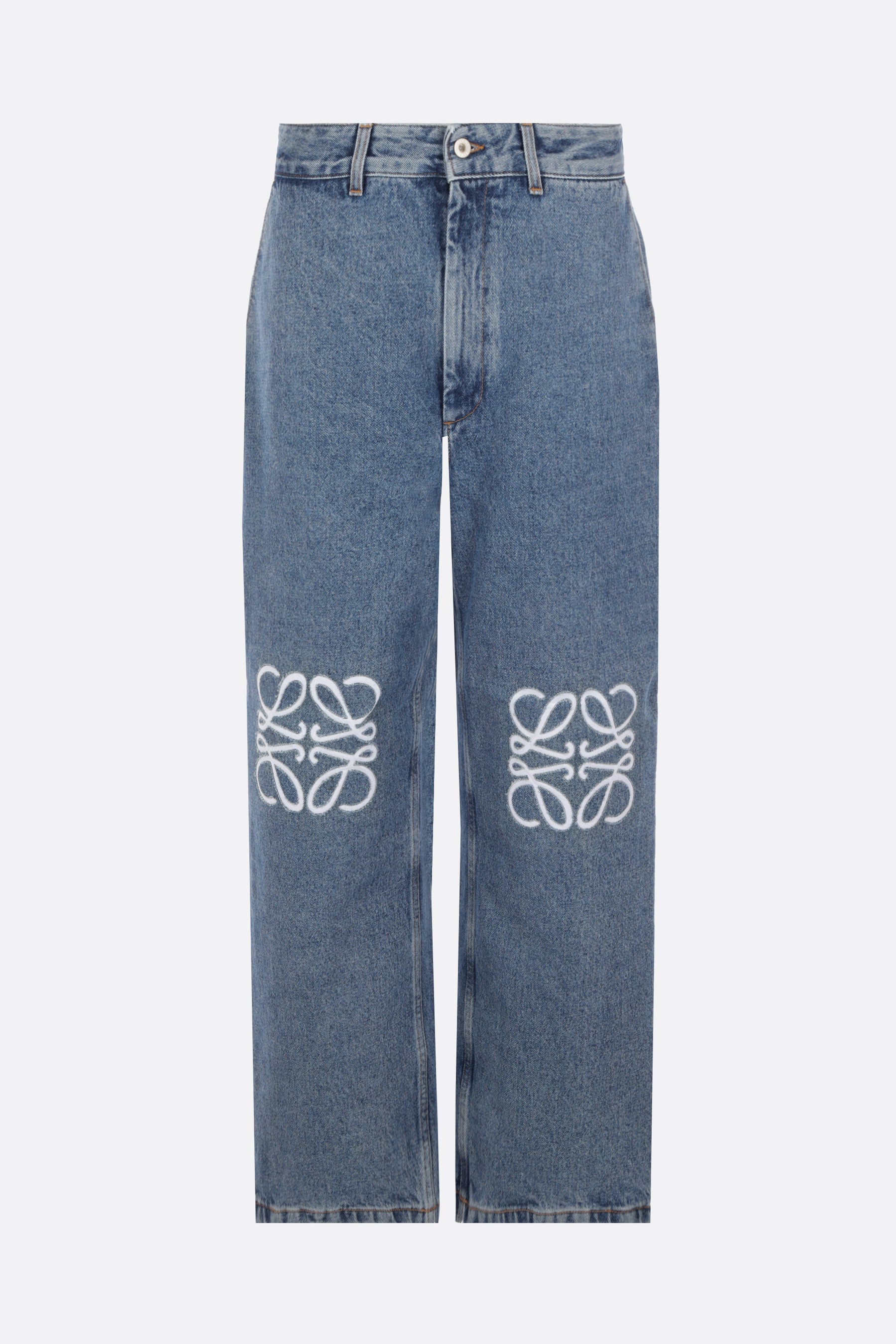 Anagram denim oversize baggy-fit jeans