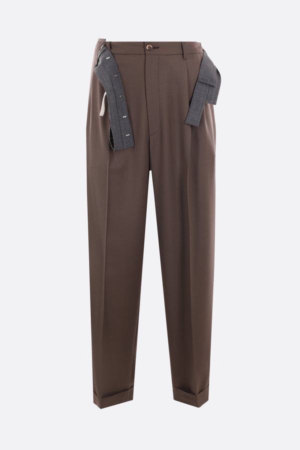 pantalone oversize Signature Magliano Superpants in twill di lana