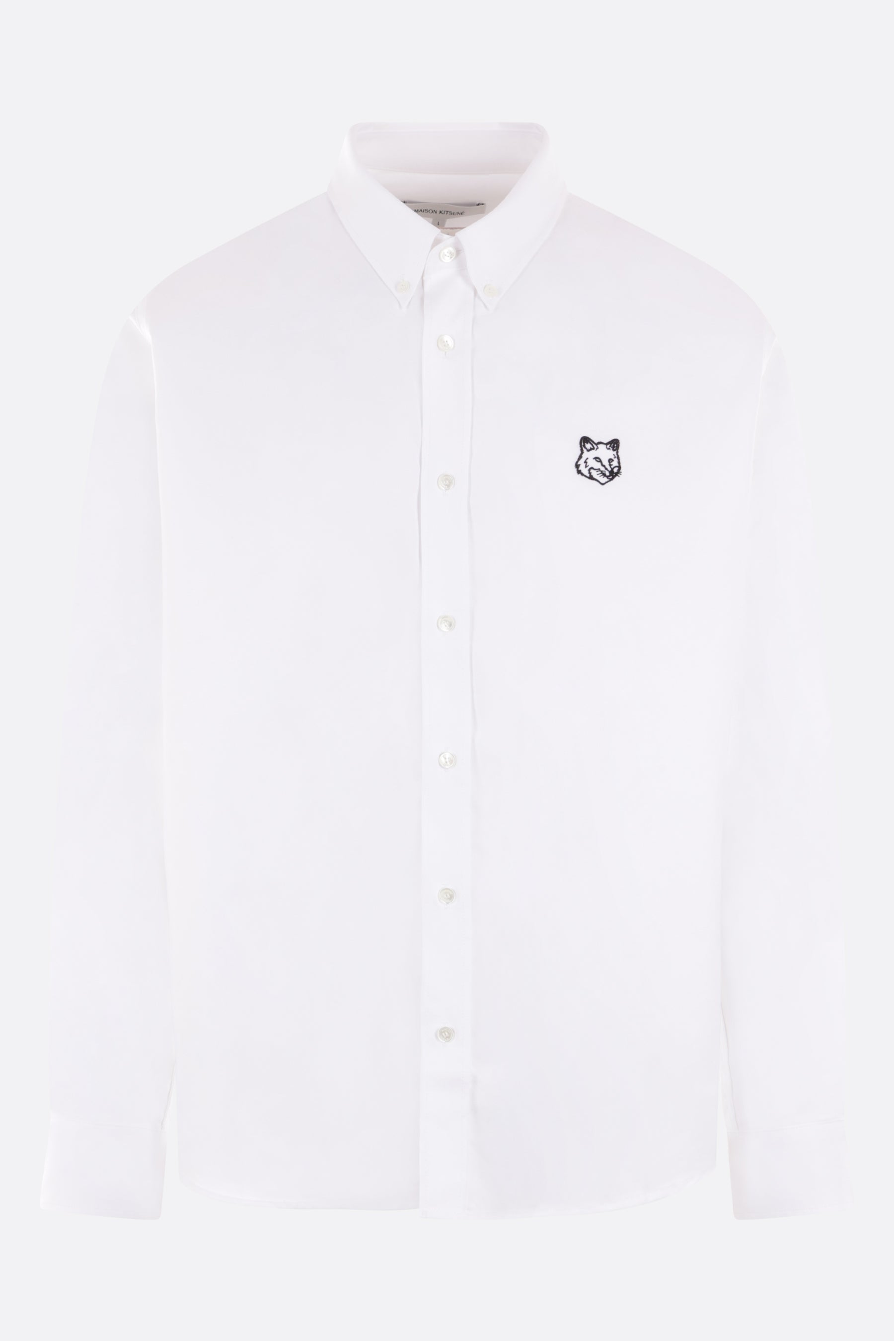 camicia in Oxford con ricamo logo Contour Fox Head