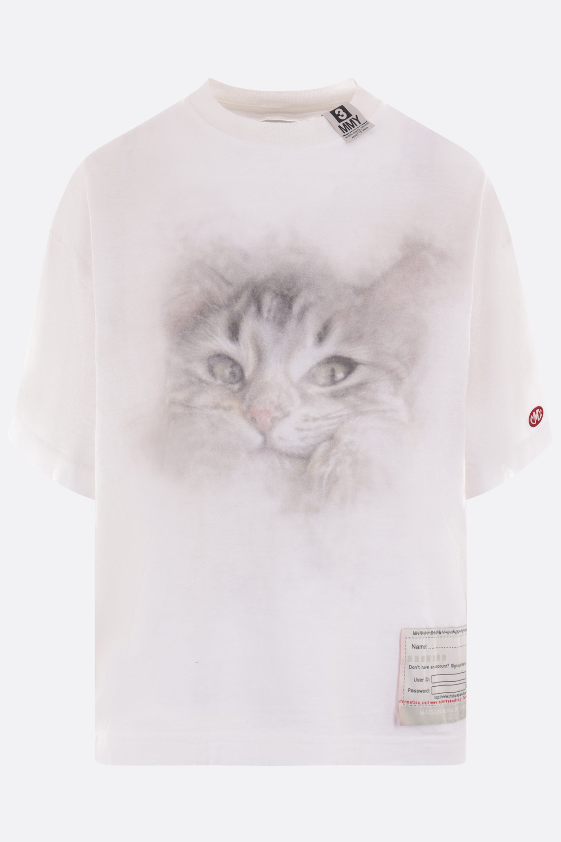 t-shirt in cotone stampa Cat