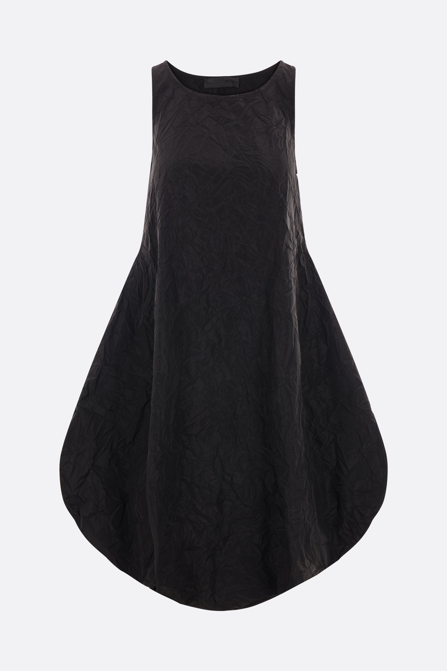 Puppet crinkled taffetà sleeveless dress