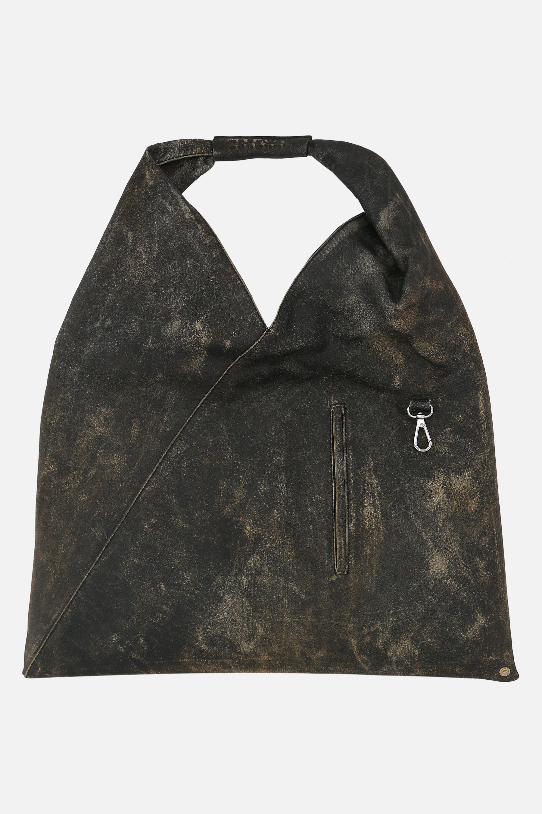 Japanese medium distressed leather handbag