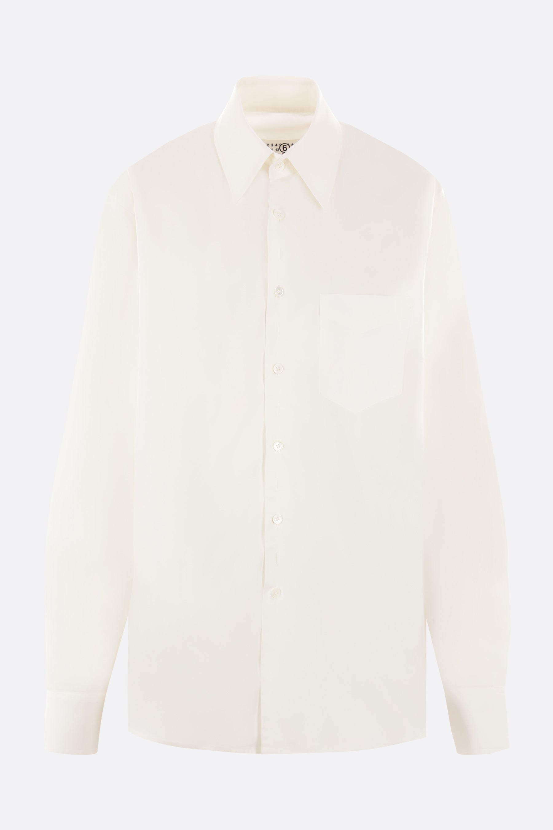 poplin oversized shirt with cut-out