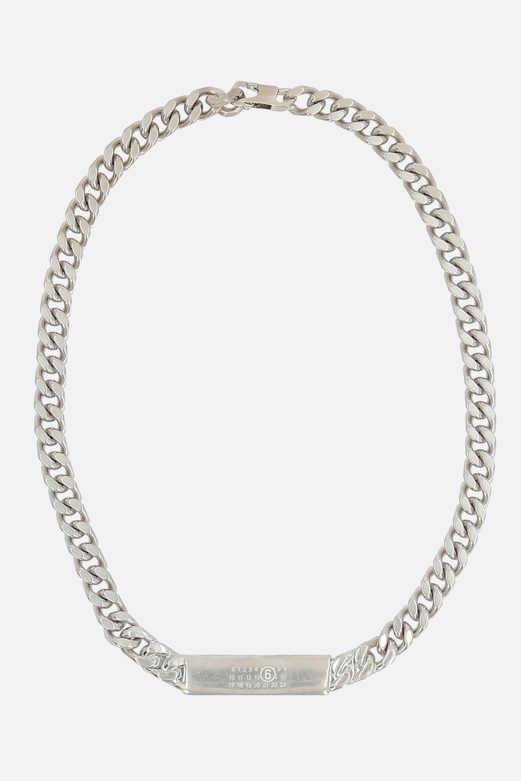 Foil brass chain necklace