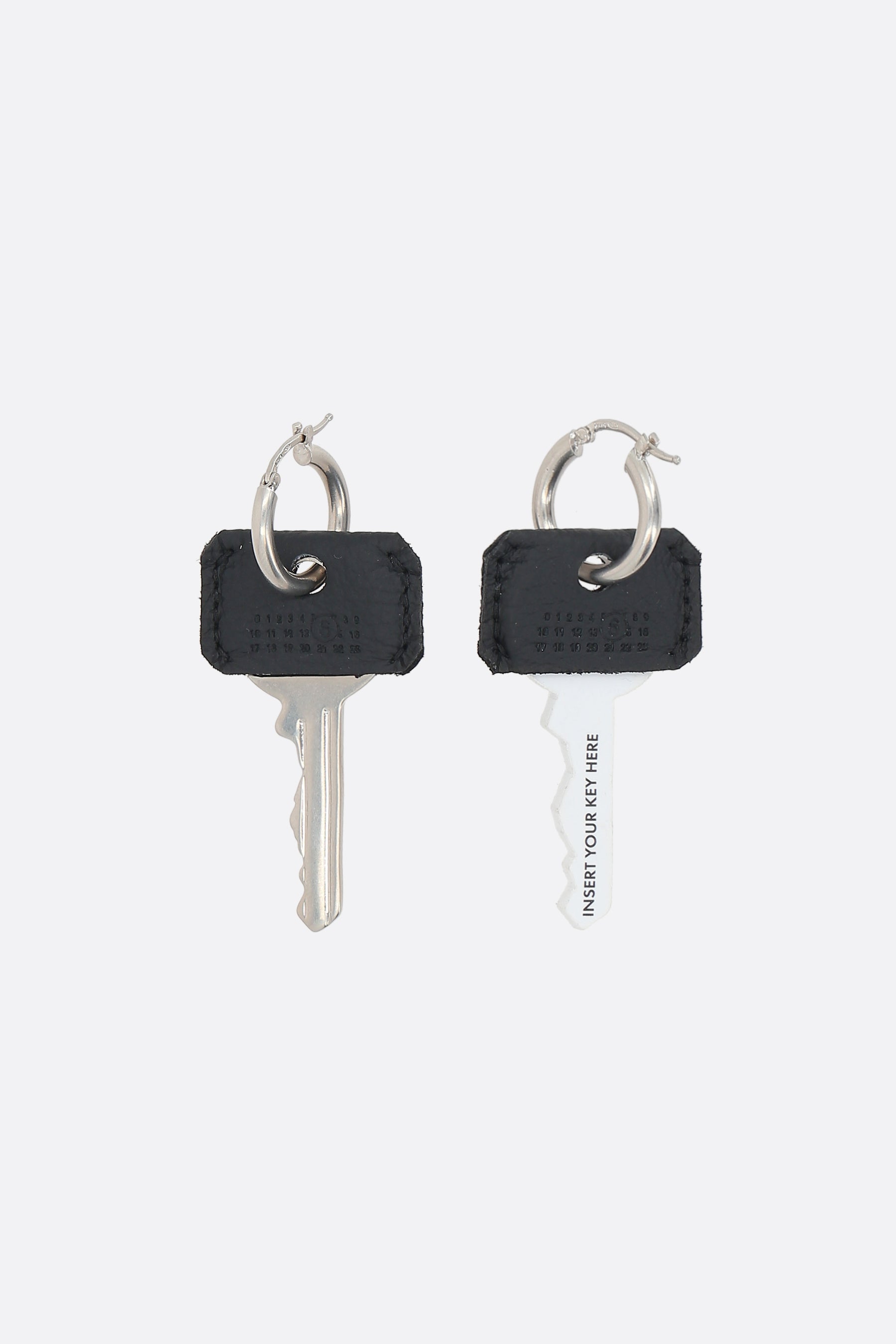 hoop earrings with key