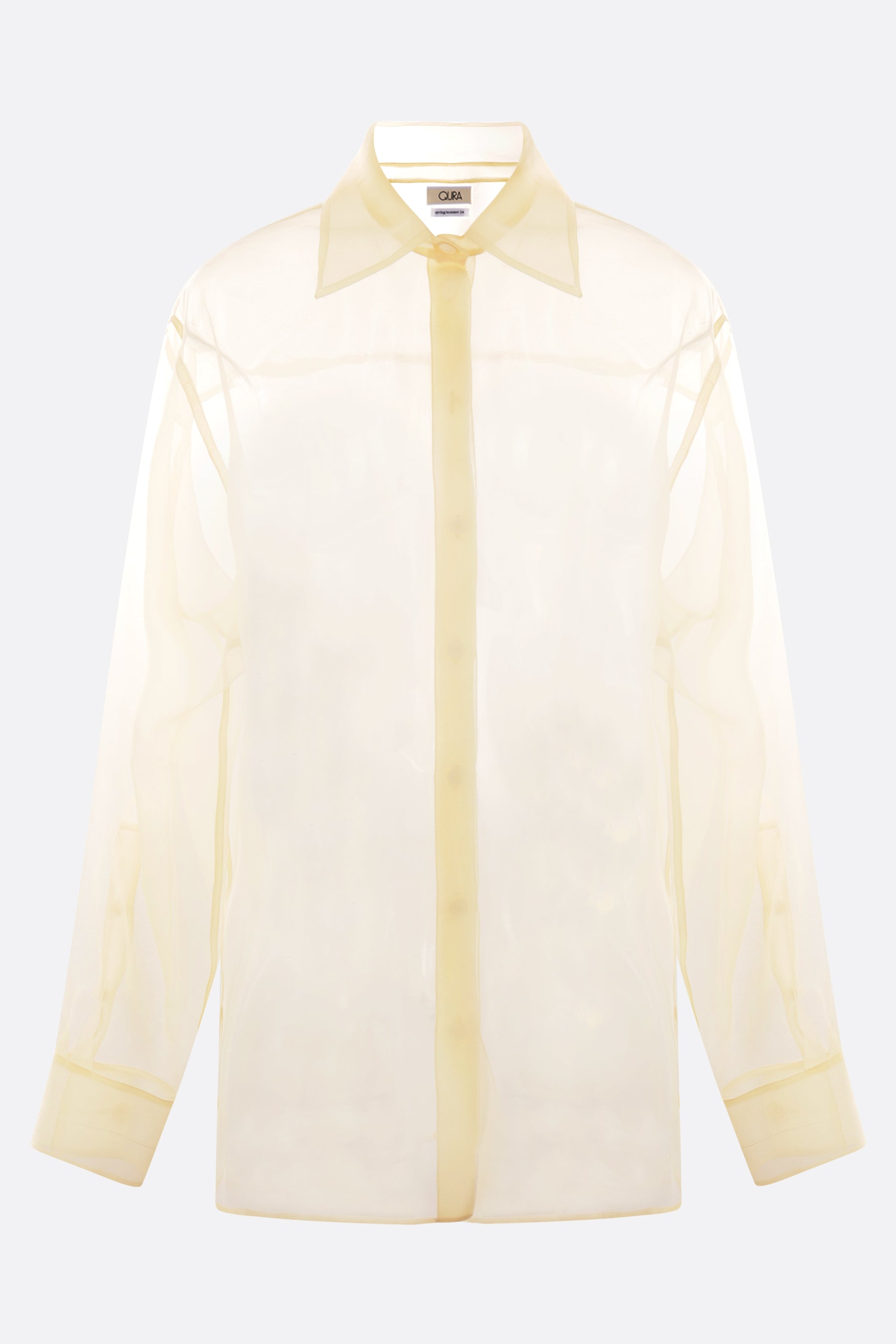 silk organza oversized shirt