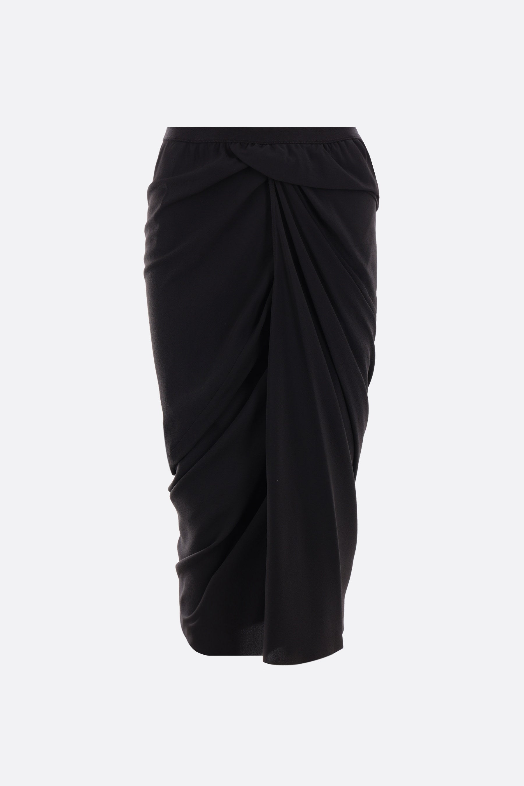 crepe wrap skirt