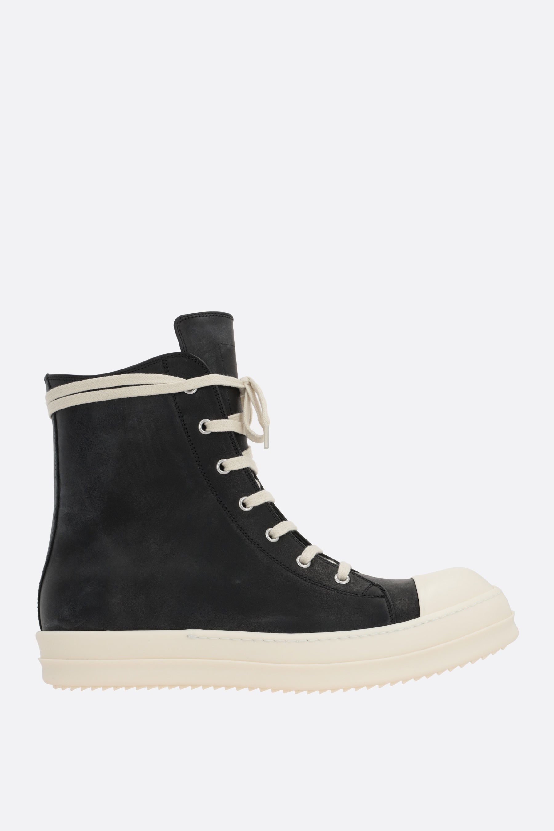 Lido smooth leather high-top sneakers