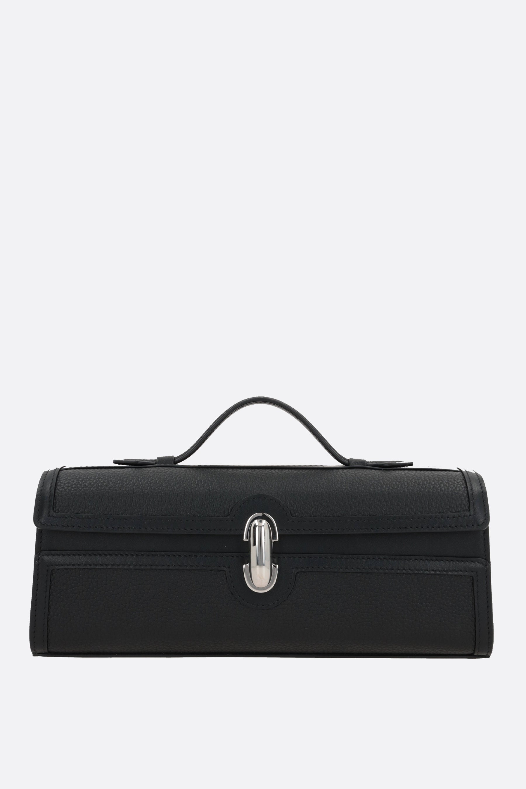 Slim Symmetry Pochette grainy leather handbag