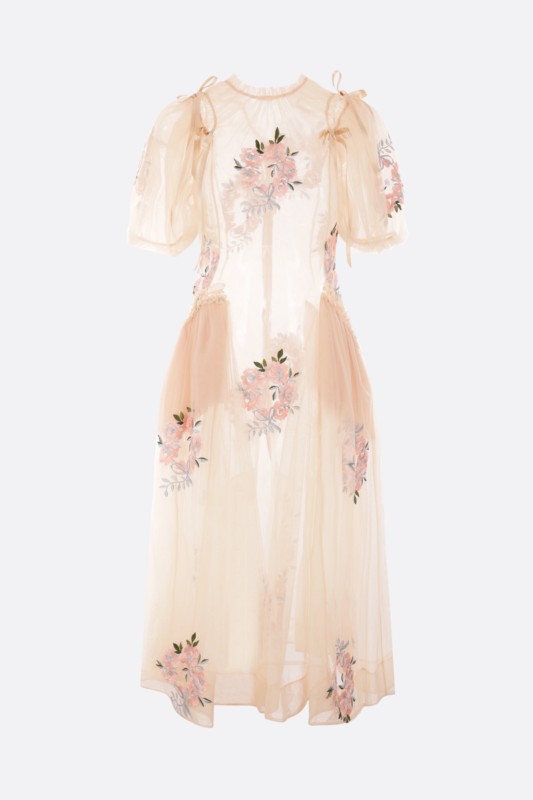 embroidered tulle dress