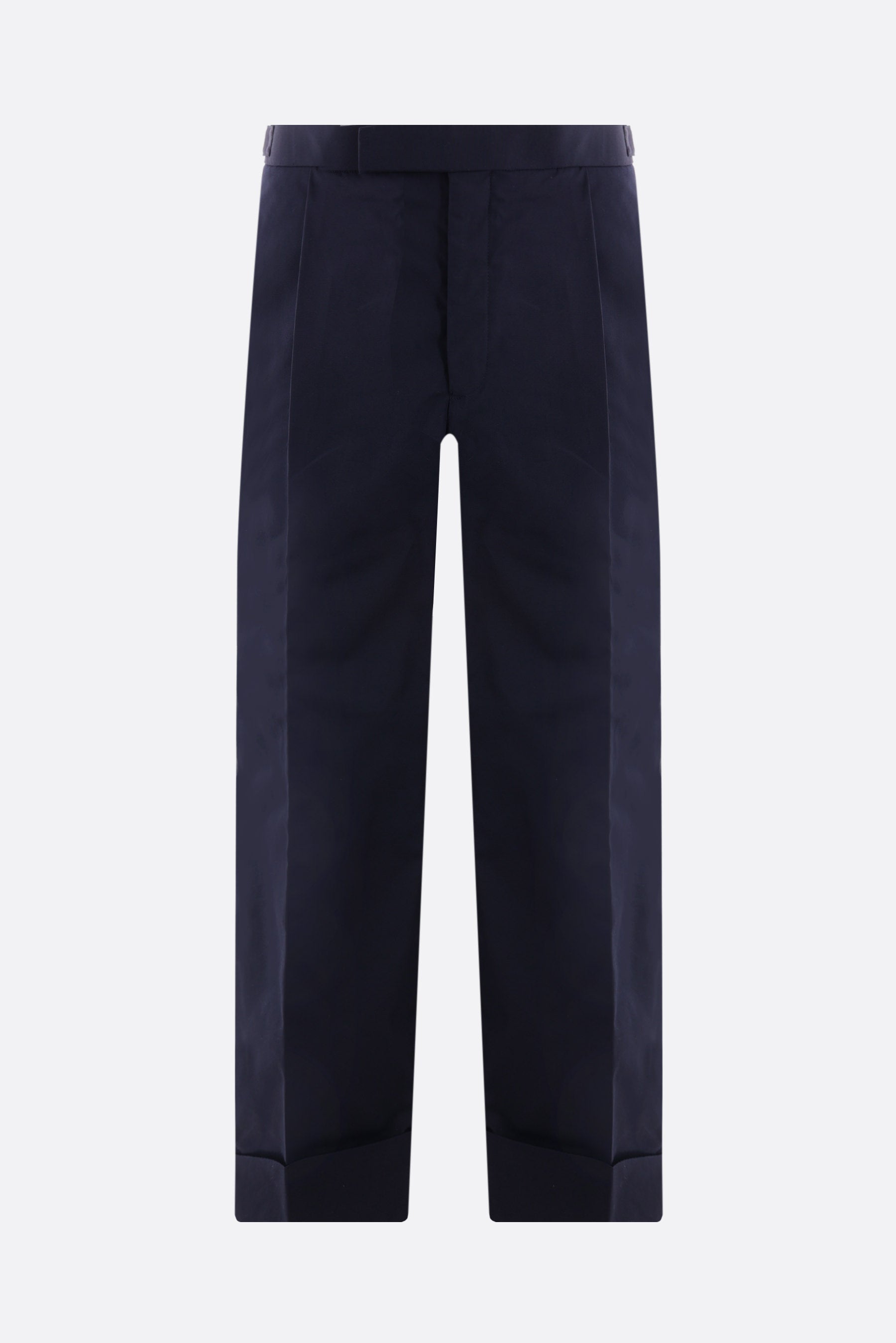 pantalone cropped in grain de poudre tecnico