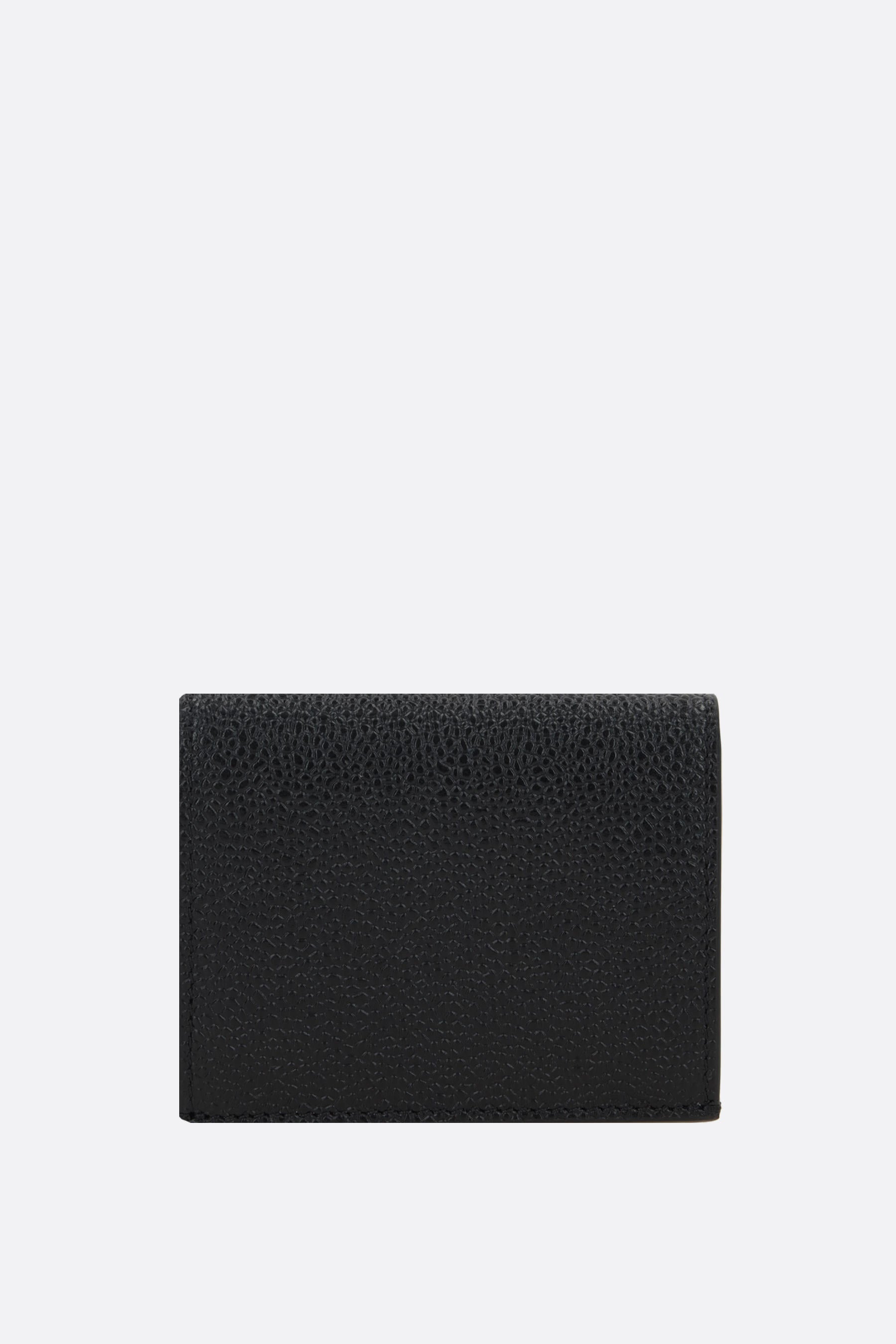 Pebble Grain leather double card case