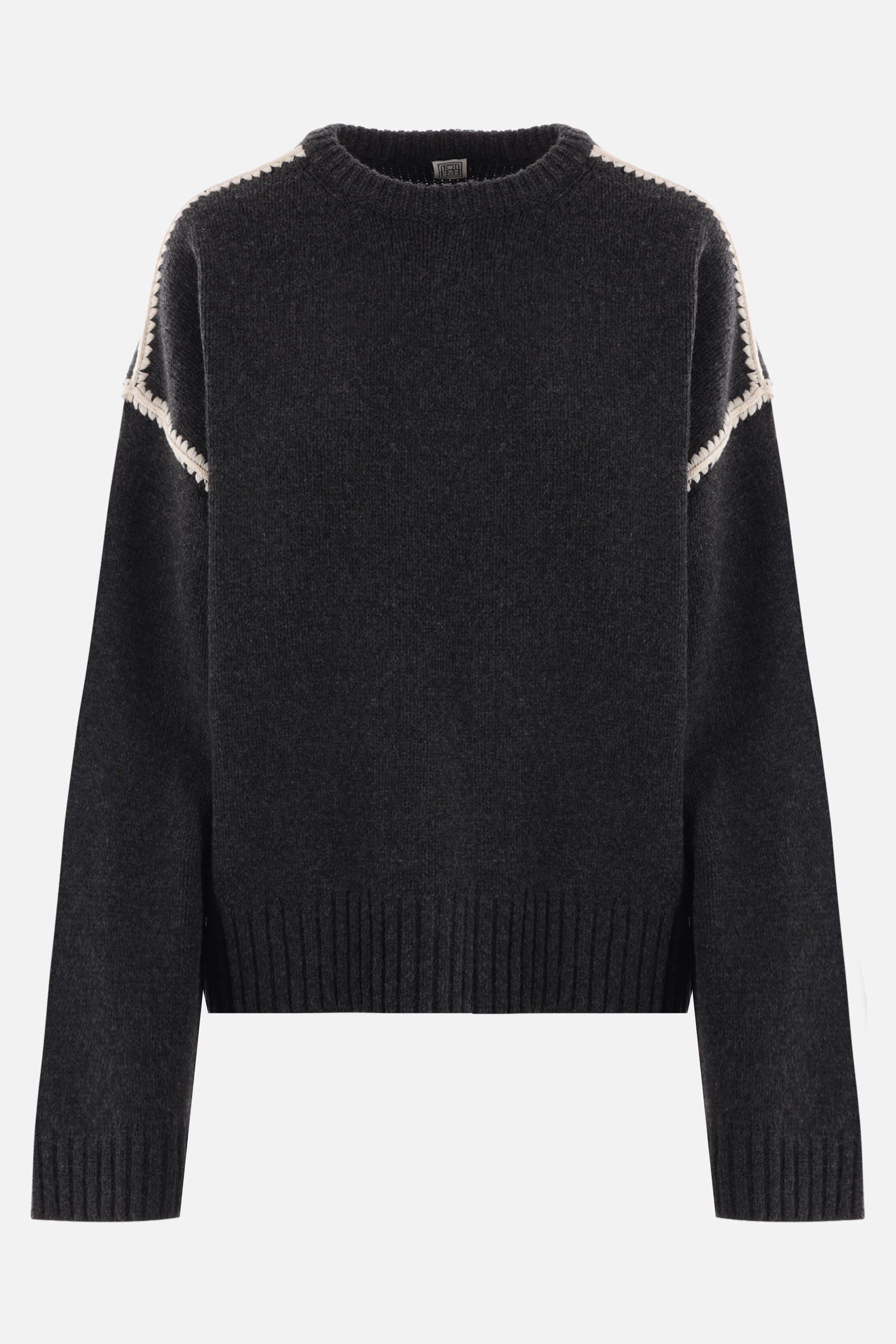 wool, cashmere and cotton oversized pullover