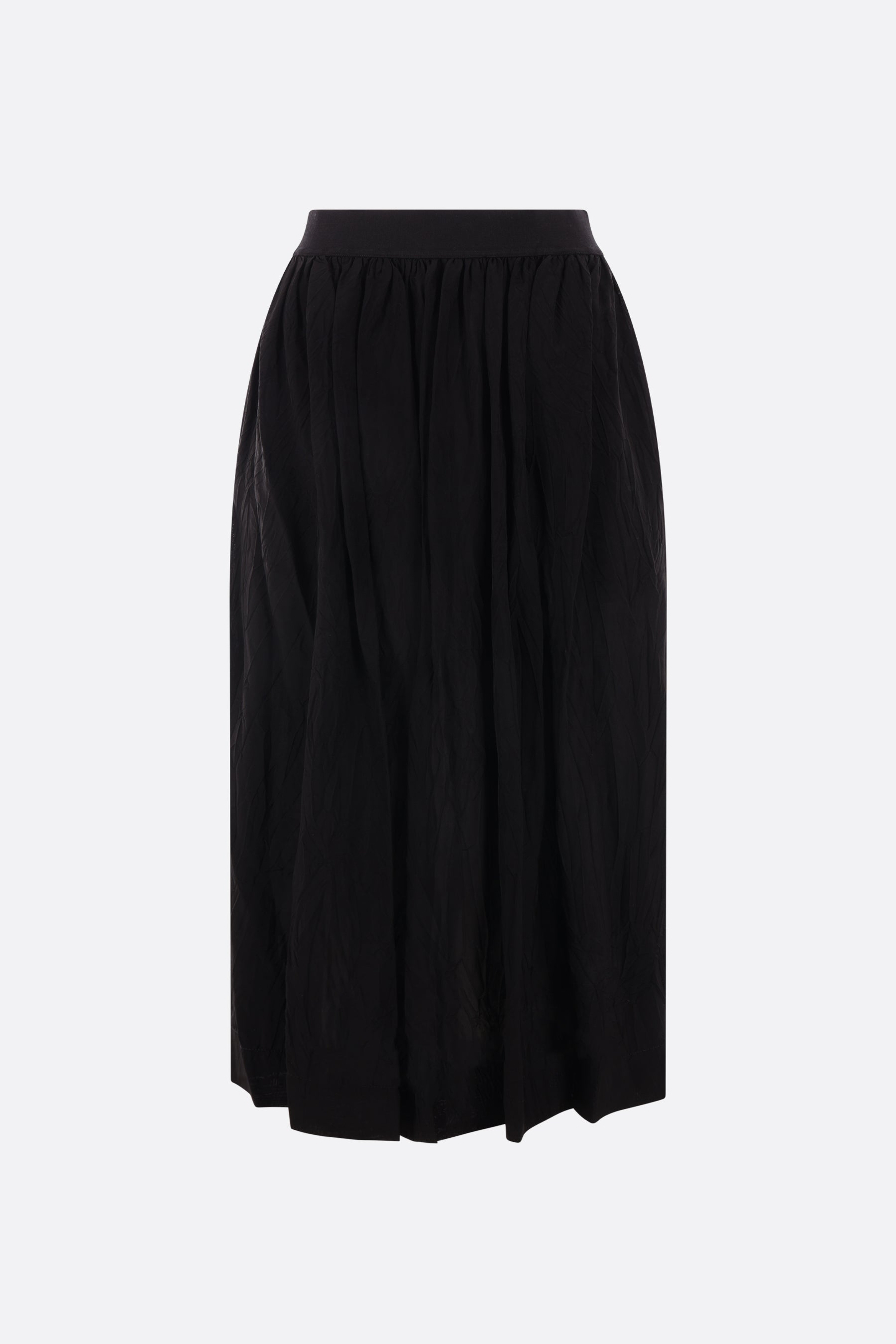Gillian wrinkled pleated viscose skirt