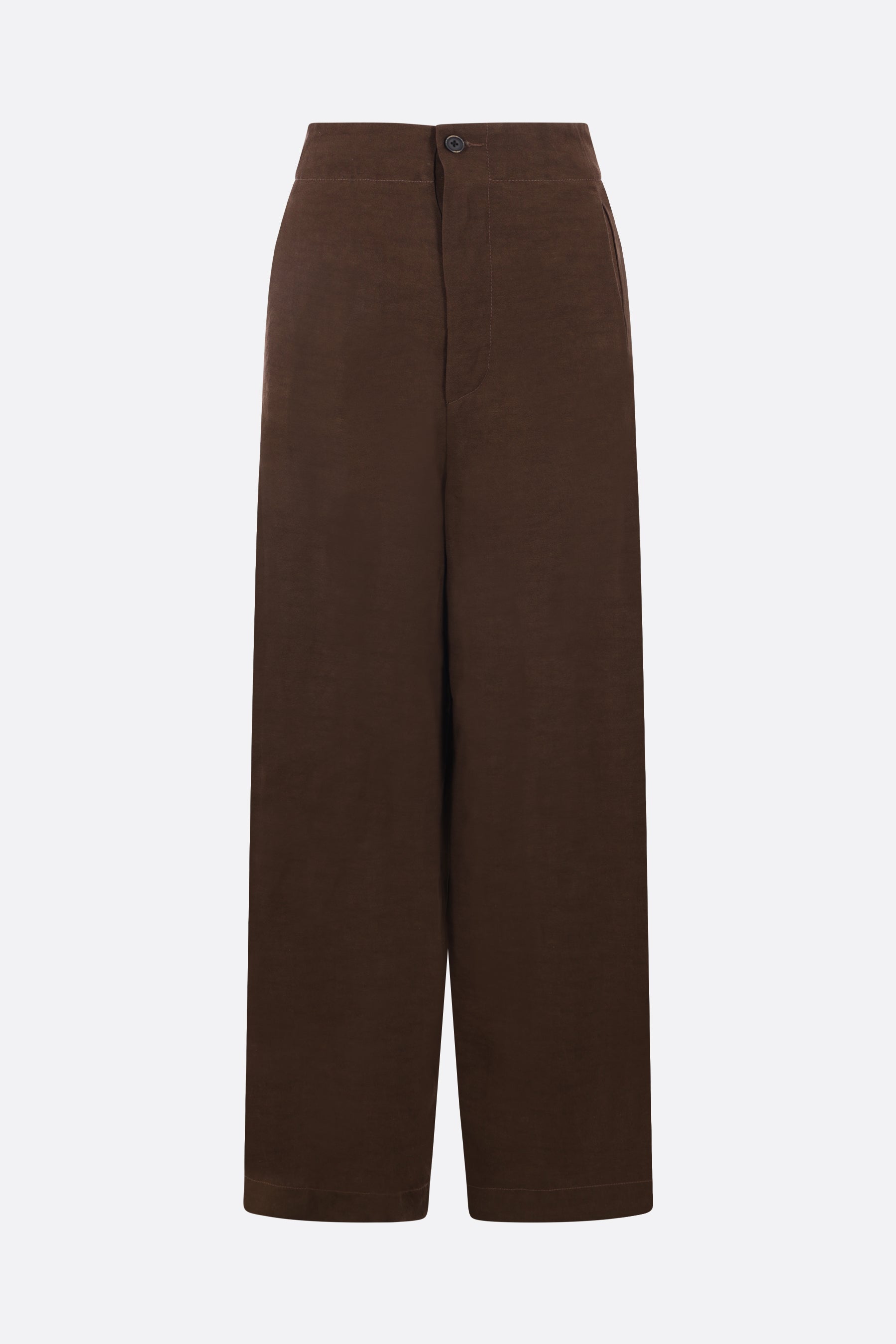 Pitti linen blend wide-leg pants
