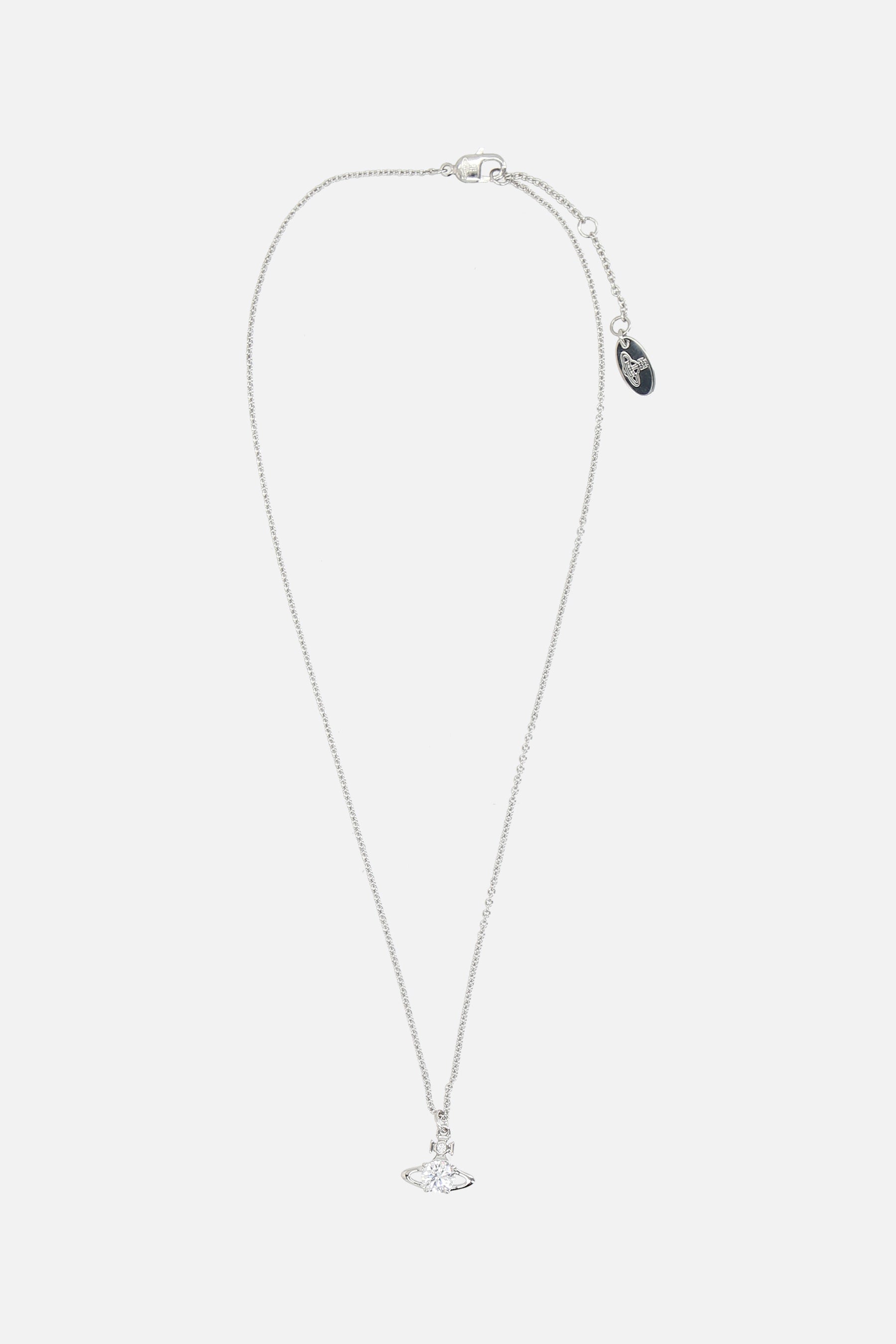Reina pendant-detailed brass necklace