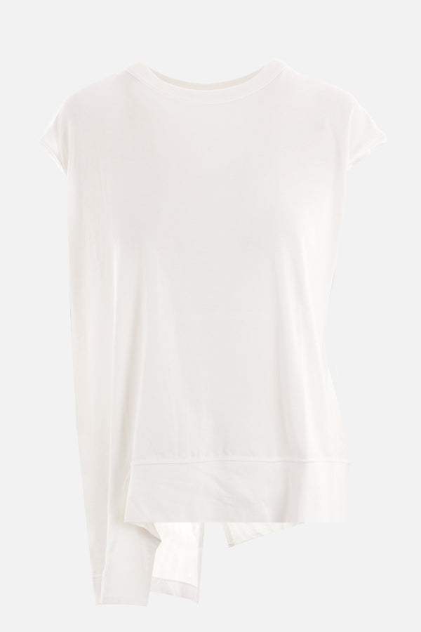 cotton asymmetric t-shirt