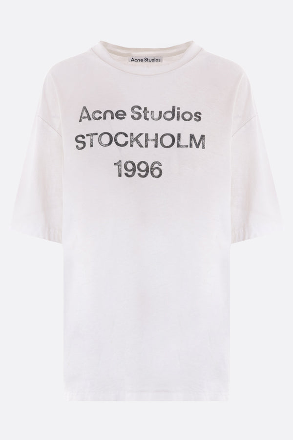 cotton and hemp t-shirt with Acne Studios 1996 print