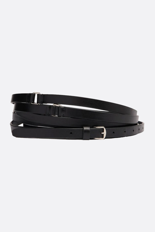 Kepa triple-wrap belt in smooth leather