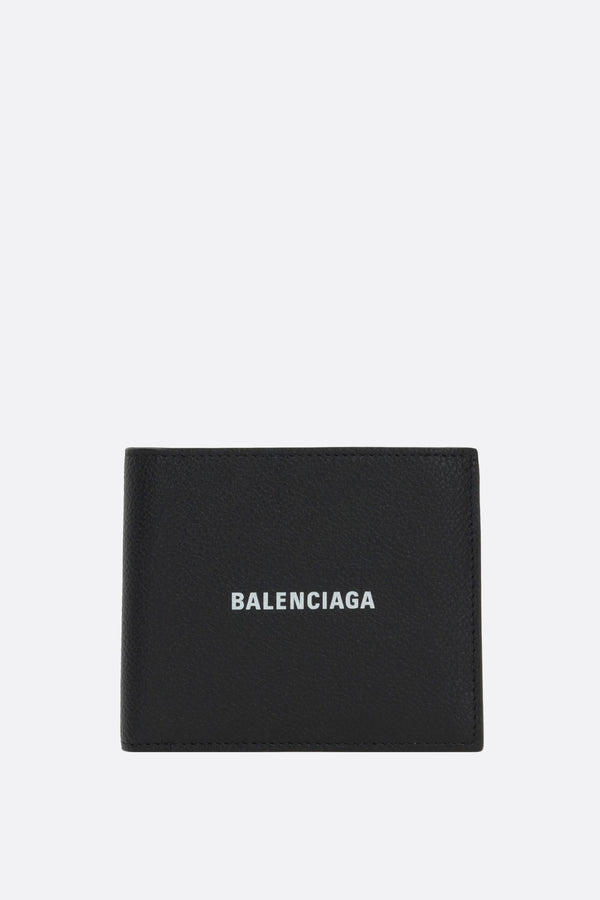 Cash billfold wallet in grainy leather