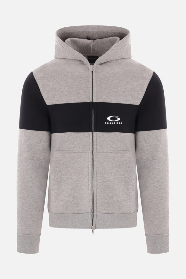 jersey full-zip hoodie