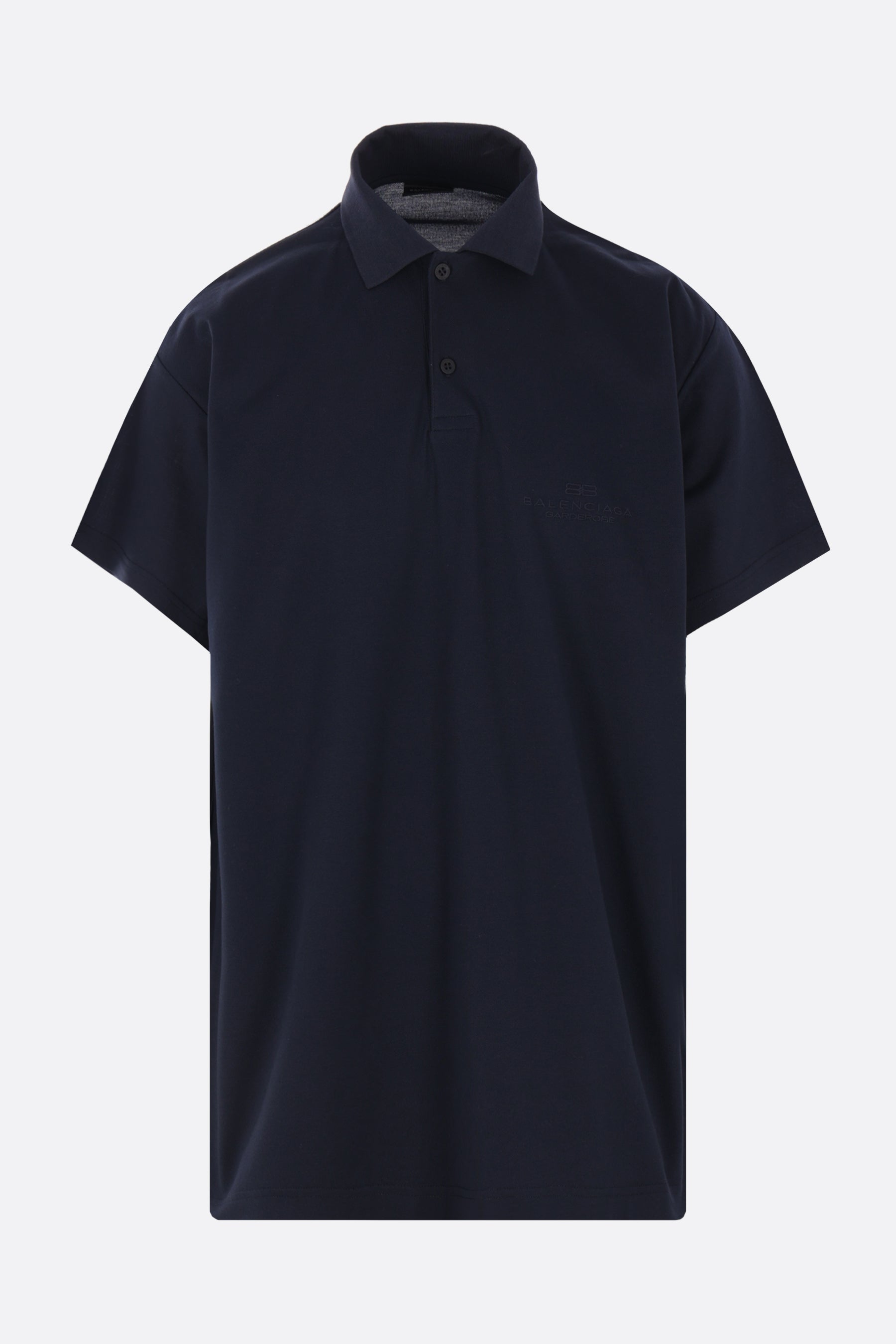 Interwined oversized polo shirt in piquet