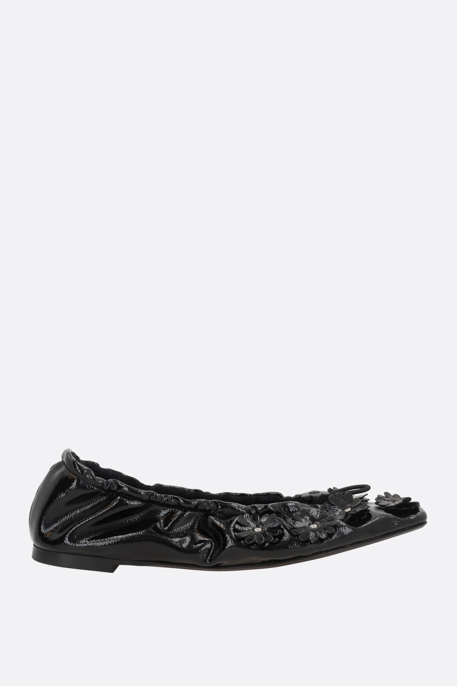 Orbella ballerinas in glossy eco-leather